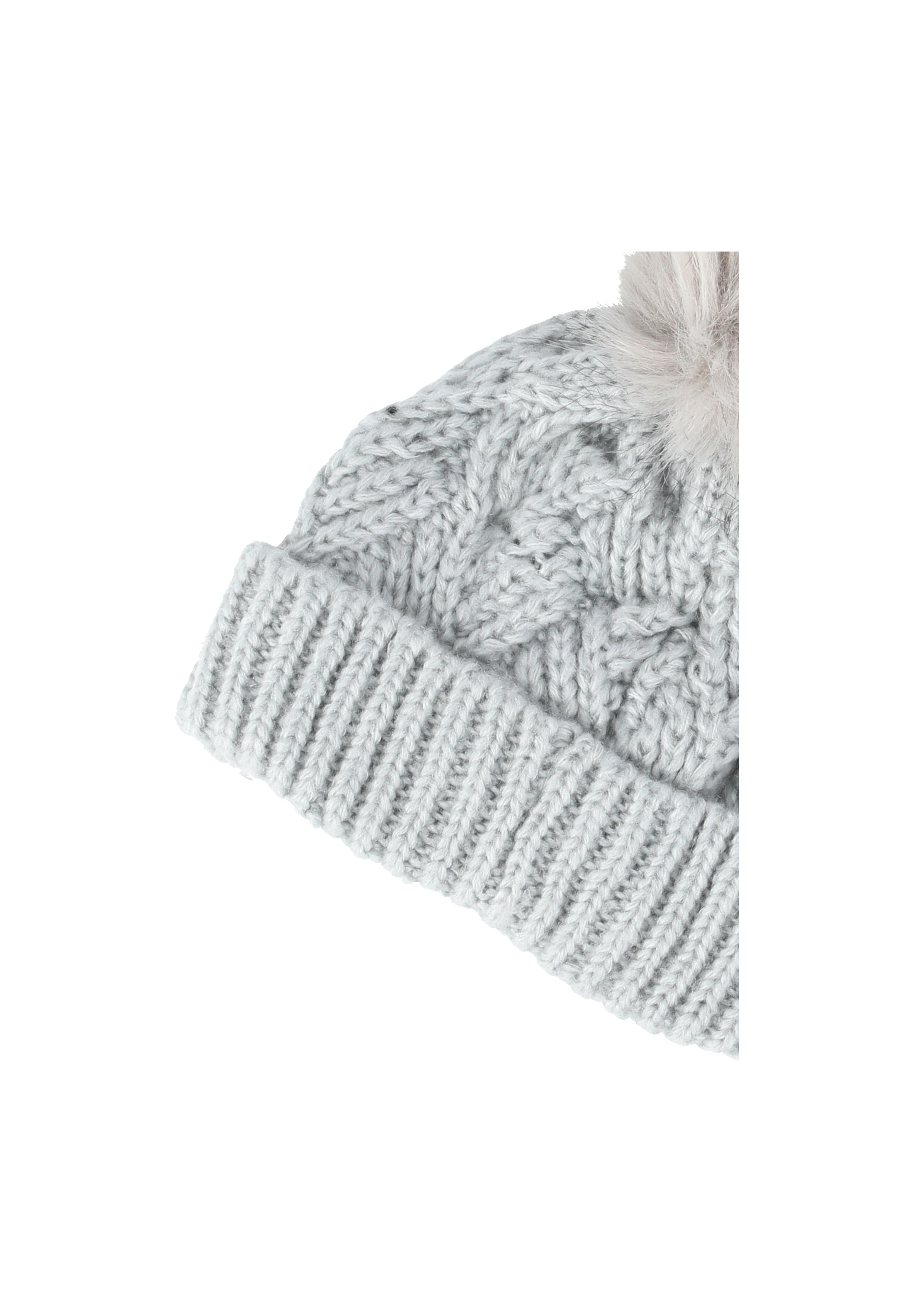 ZIGZAG Beanie »Rachel«, mit wärmendem Strickmuster mit stylischer Bommel