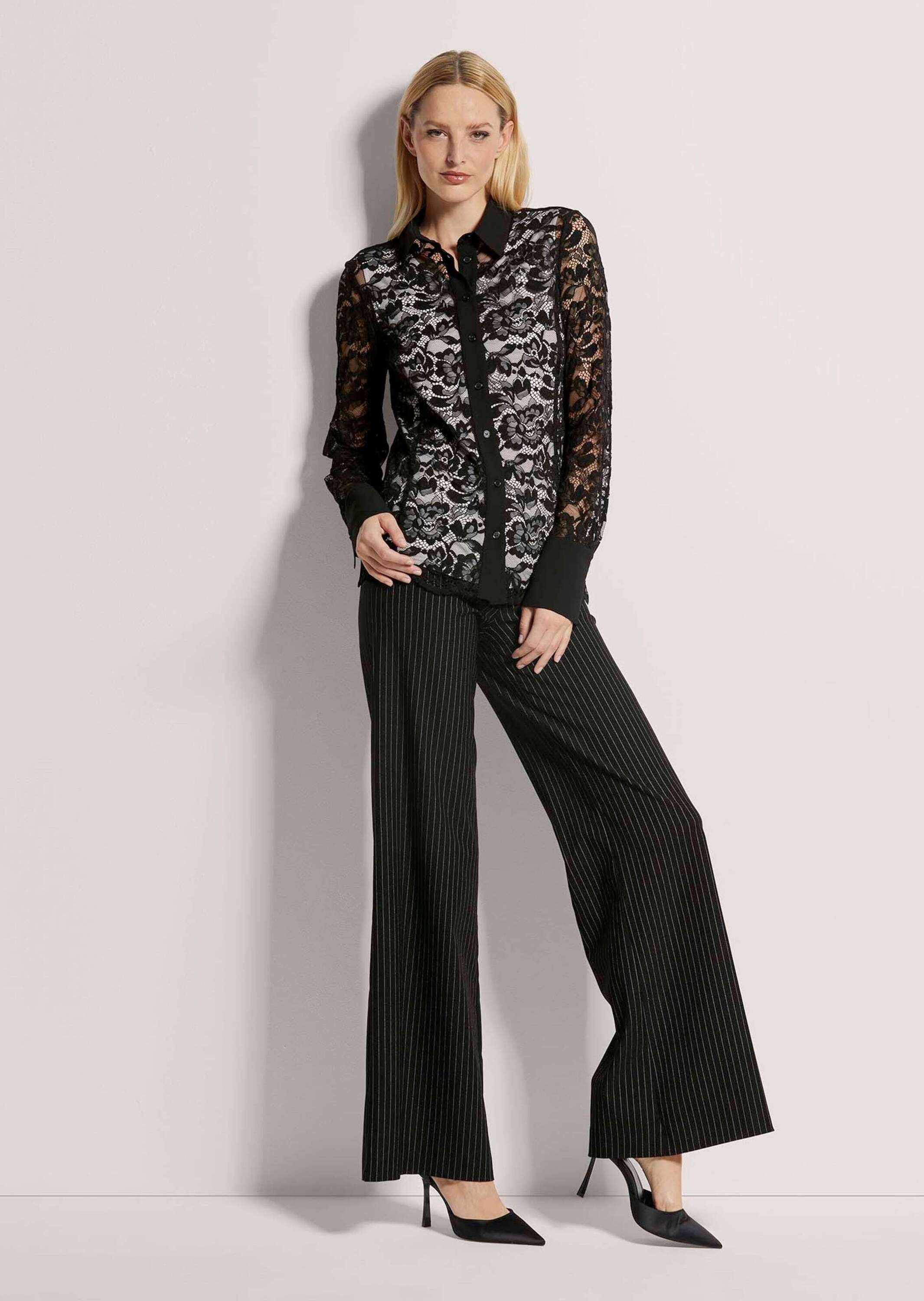 Thumbnail - MADELEINE Langarmbluse "Blusenset Blusenset mit filigraner Spitze"