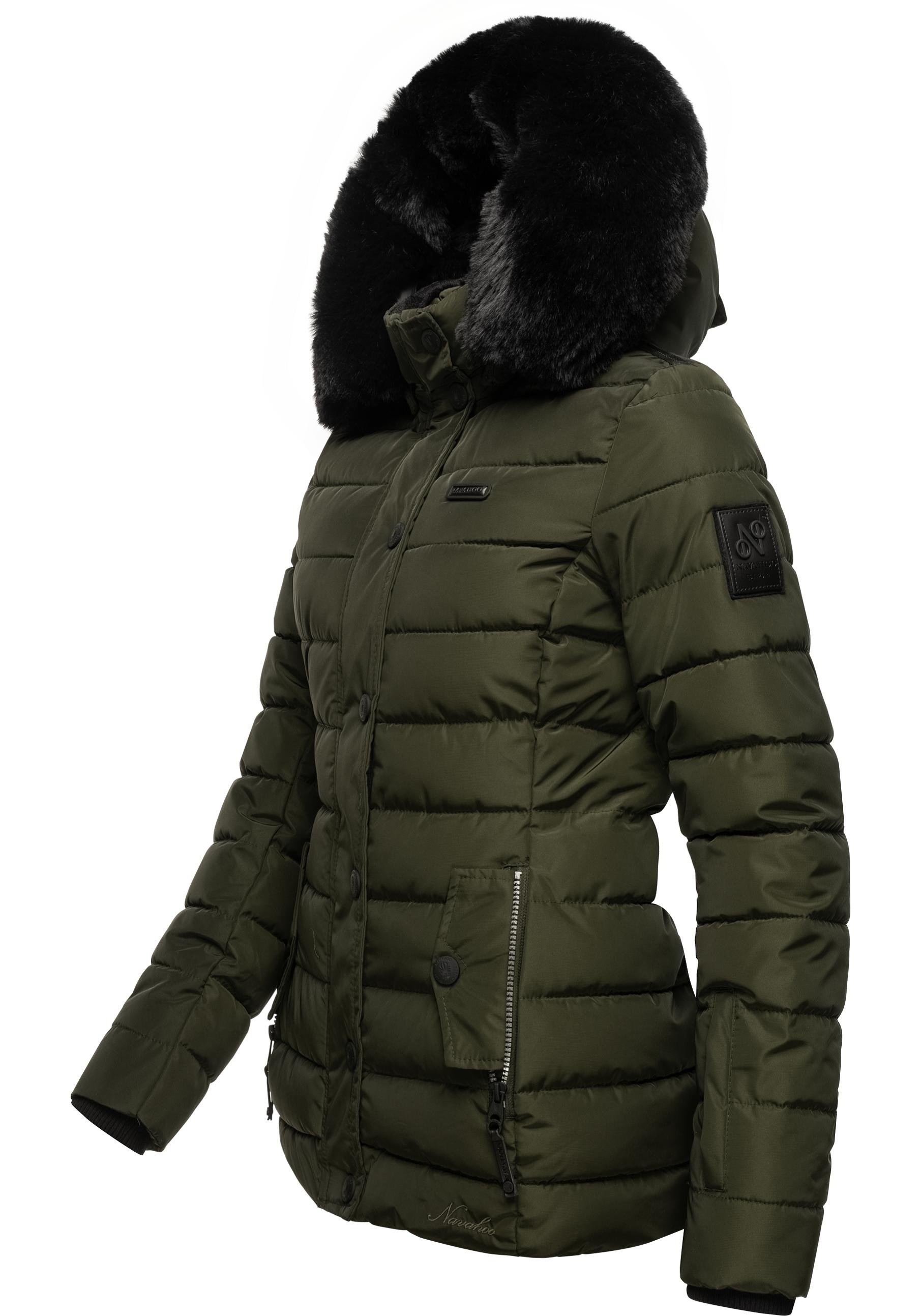 Navahoo Steppjacke "Milianaa", mit Kapuze, Edle Winterjacke mit weicher Kun günstig online kaufen