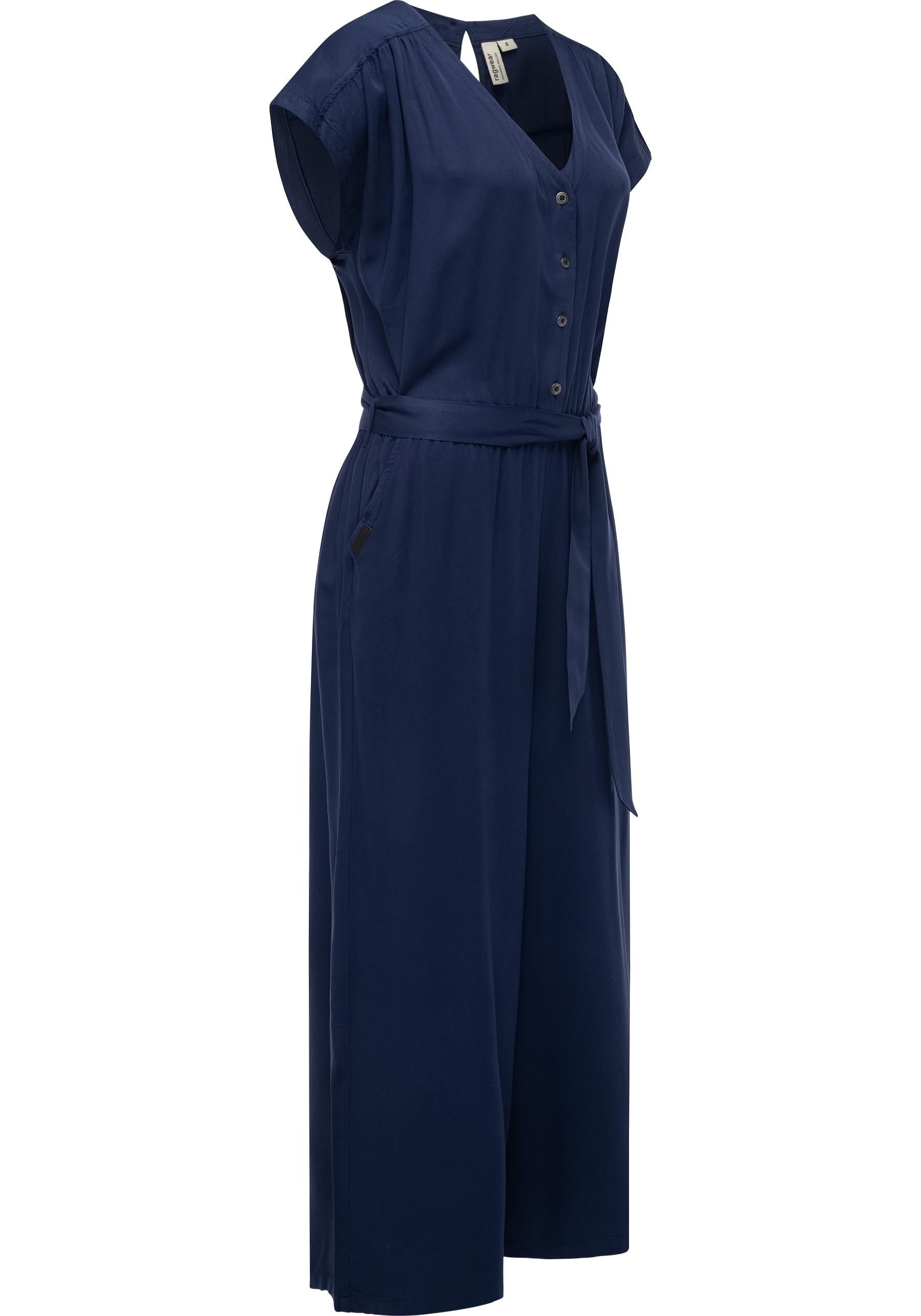 Ragwear Jumpsuit »Glina«, Langer Damen Overall mit Bindegürtel an der Taille
