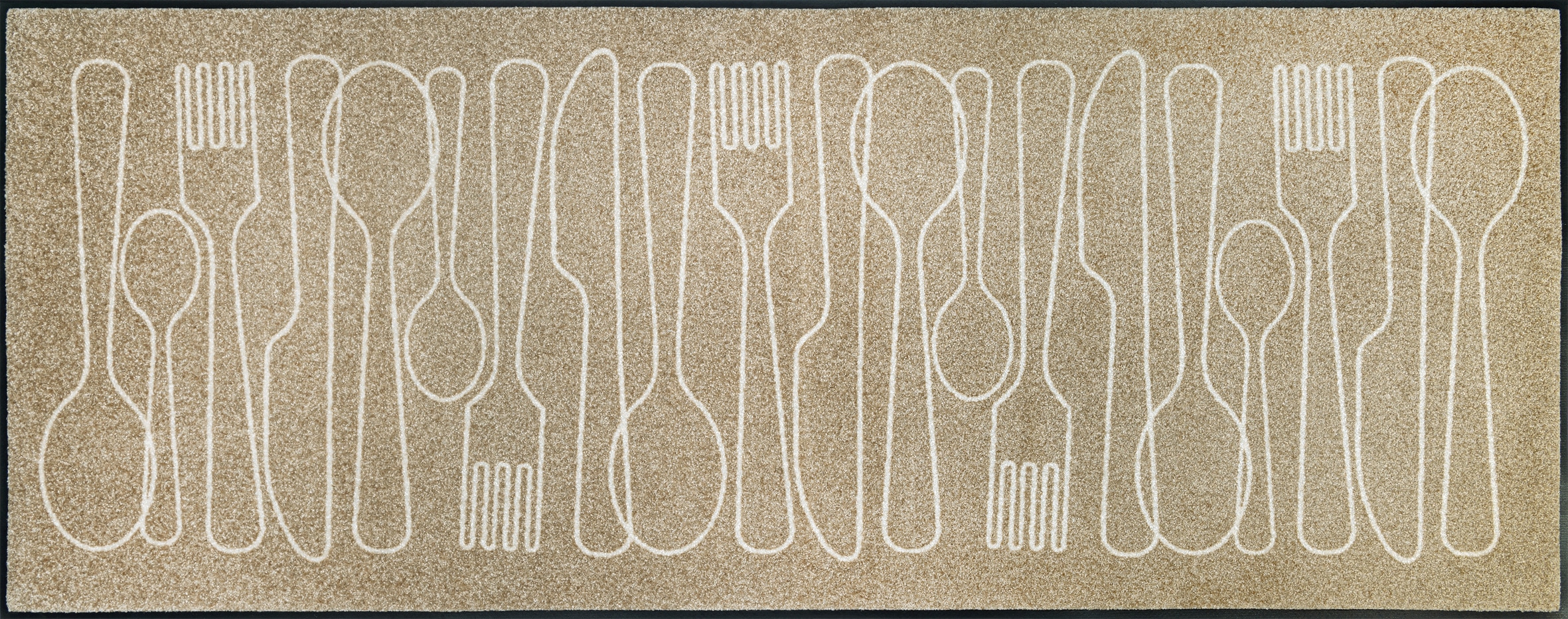 wash+dry by Kleen-Tex Teppich "Cutlery Symphony" rechteckig 7 mm Höhe günstig online kaufen