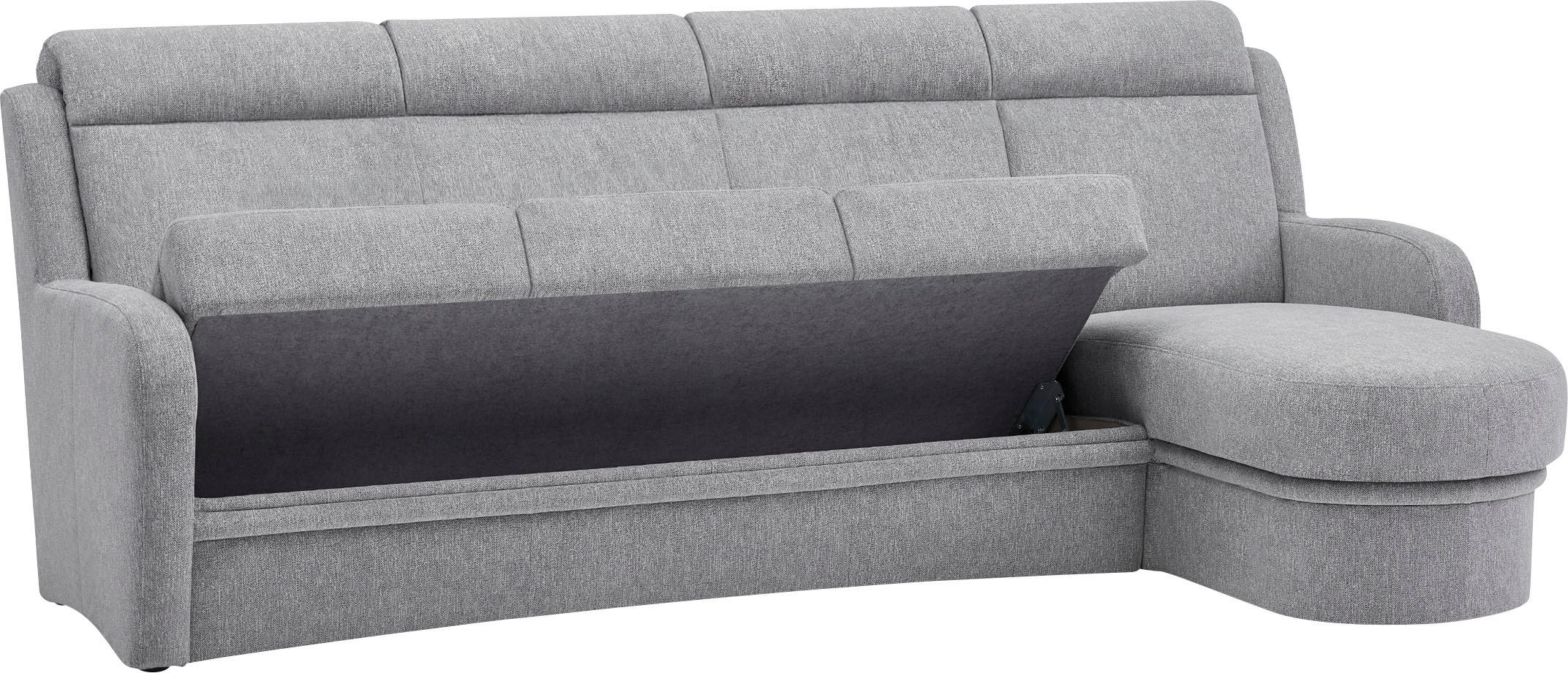 VILLA BECK Ecksofa »Varese L-Form«, (2 St.), Kopfteilverstellung, wahlweise mit Sitzvorzug, in Sitzhöhe 49 cm