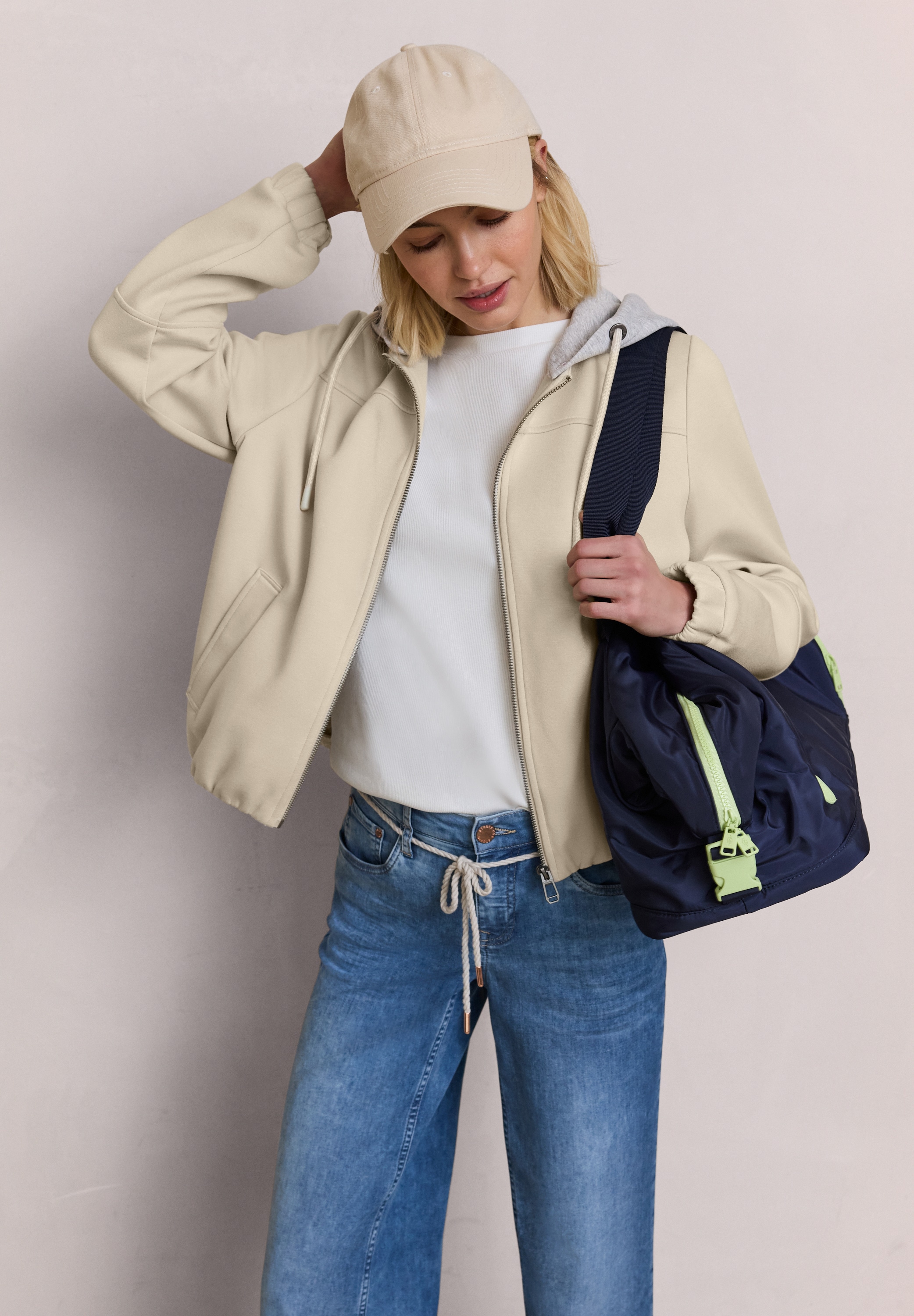 STREET ONE STUDIO Bomberjacke mit Kapuze mit Kapuze