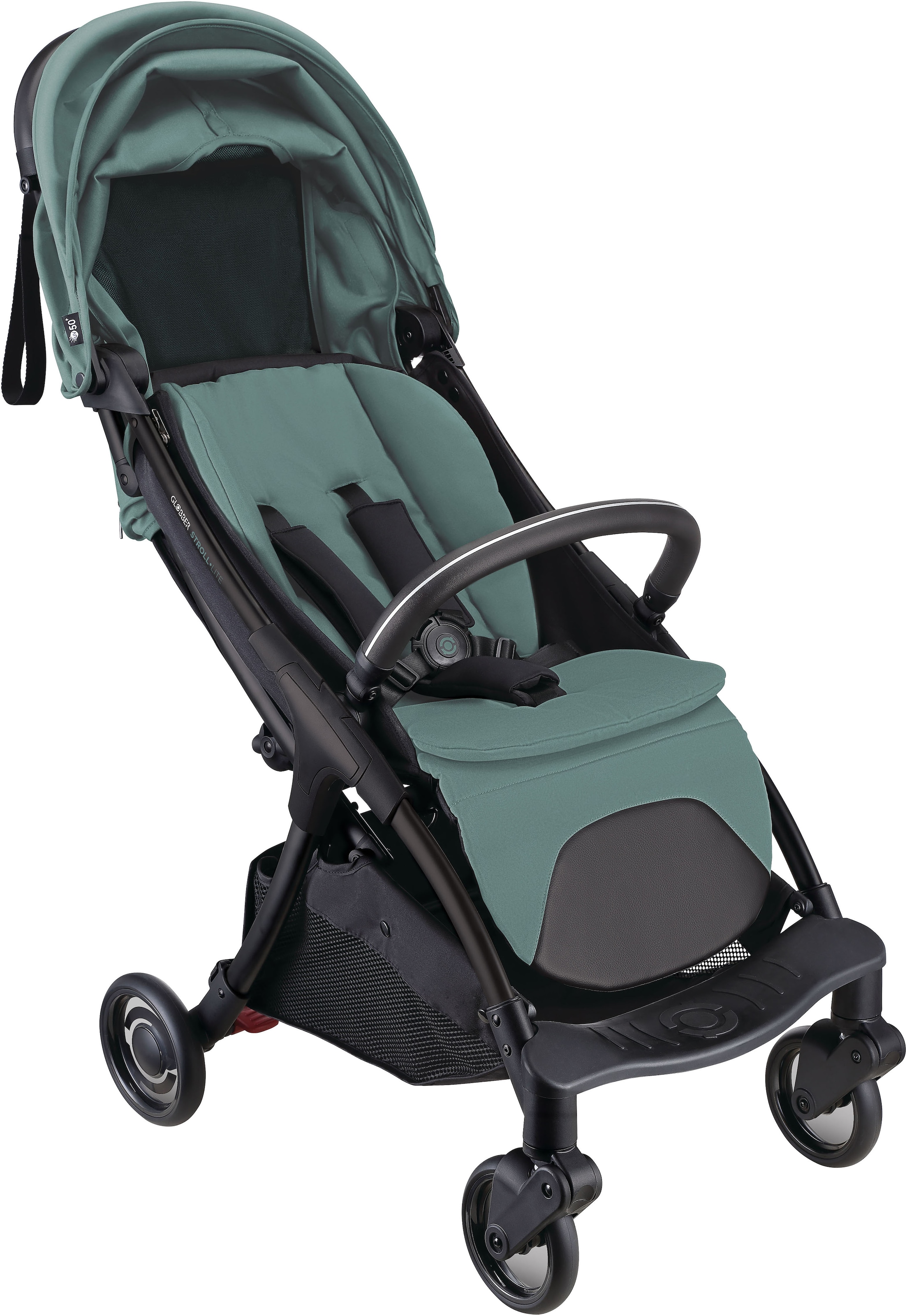 GLOBBER Kinder Kinder-Buggy "STROLL LITE"türkis, Kinderwagen, mit 1-Hand-Falt-Automatik, Reisebuggy