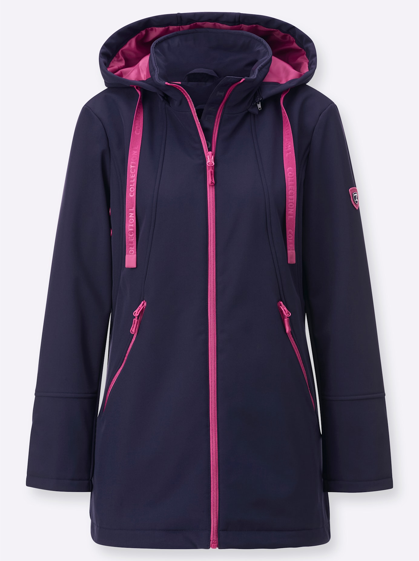 Thumbnail - Casual Looks Softshelljacke, mit Kapuze