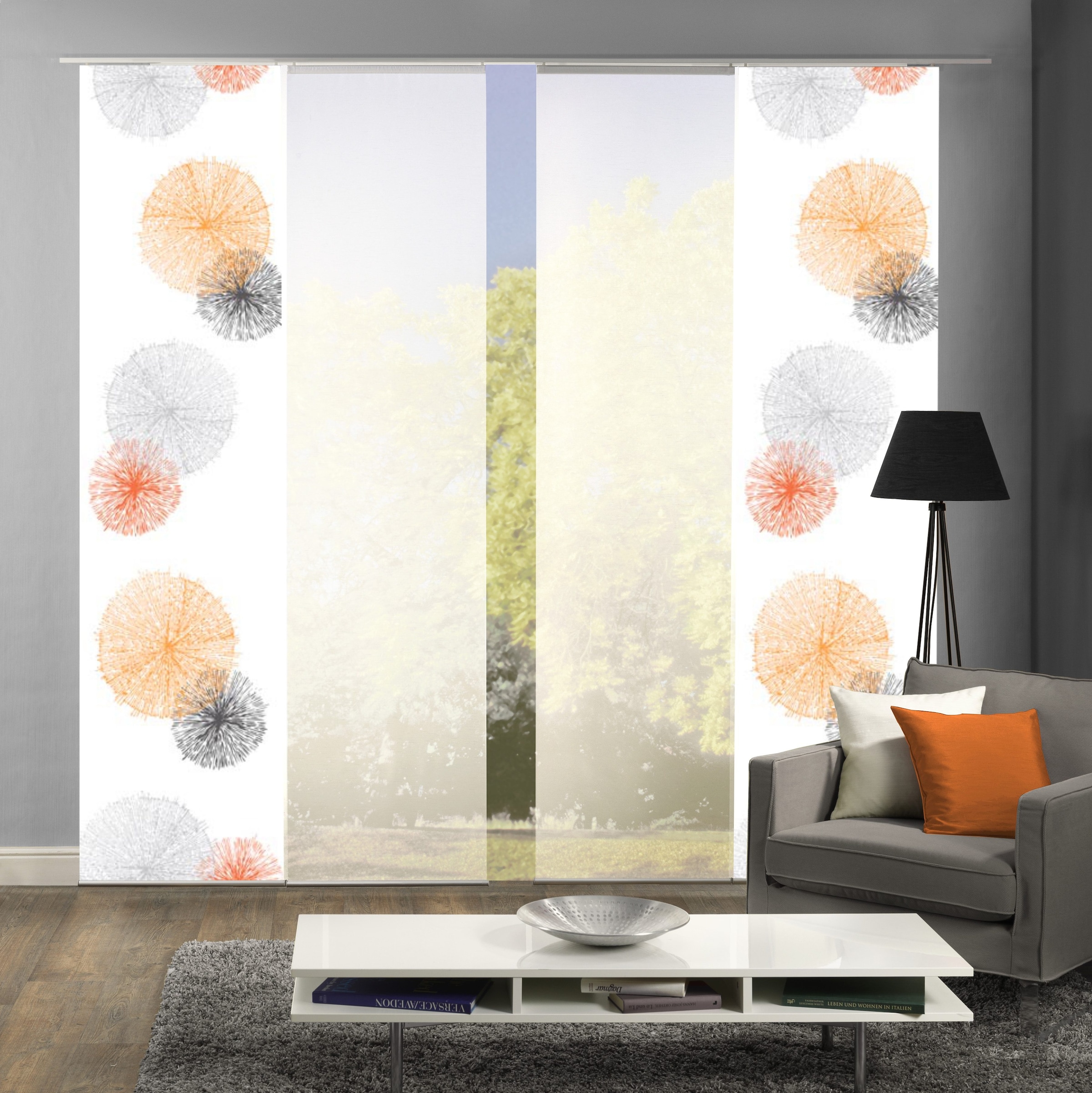 HOME WOHNIDEEN "SCOPPIO" Klettband 4 Stk. tlg. HxB: 245x60, inkl. Befestigungszubehör