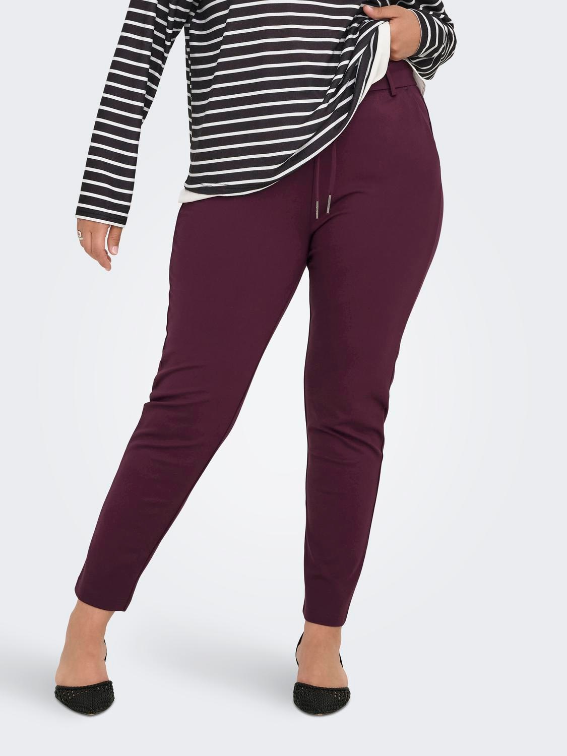 ONLY CARMAKOMA "CARGOLDTRASH LIFE CLASSIC PANT NOOS" Viskosemischung, regular fit