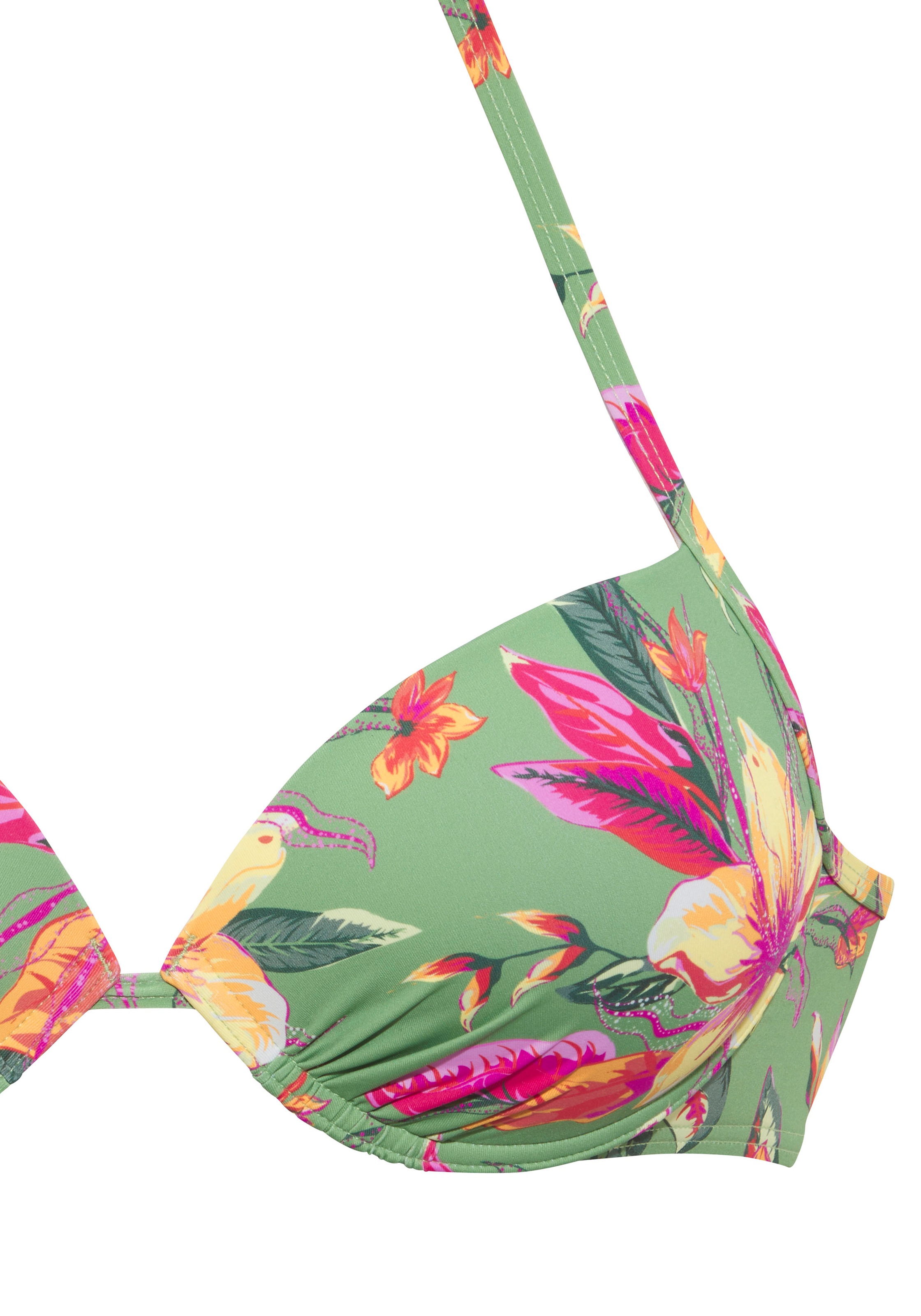 Thumbnail - LASCANA Push-Up-Bikini-Top "Malia" mit tropischem Print