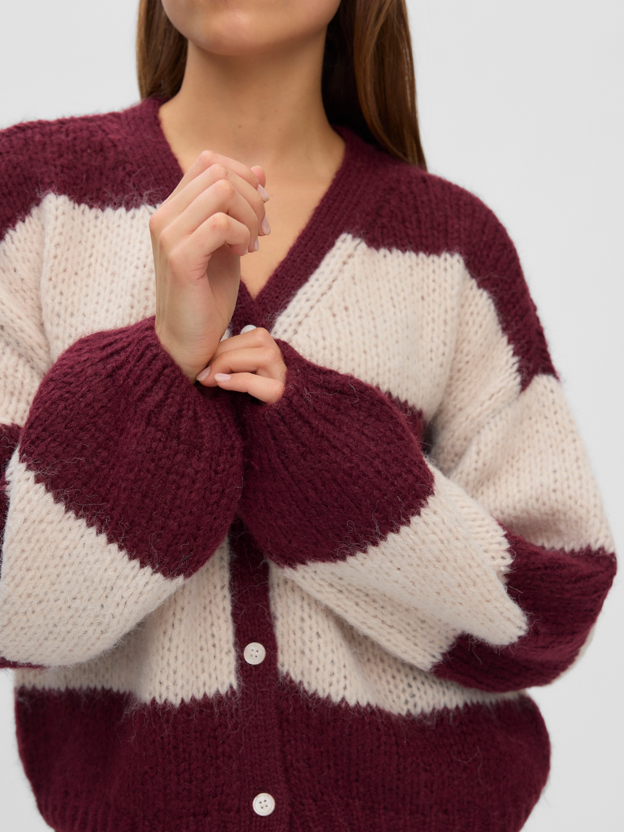 Vero Moda Strickjacke »VMMAYBE LS V-NECK BUTTON CARDIGAN NOOS« Kunstfaser