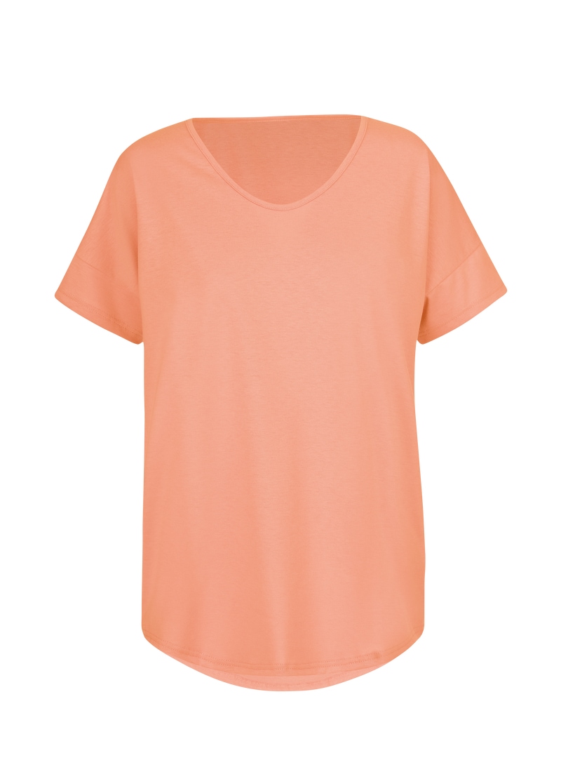 Trigema T-Shirt »TRIGEMA Oversized T-Shirt mit V-Ausschnitt«, (1 tlg.)