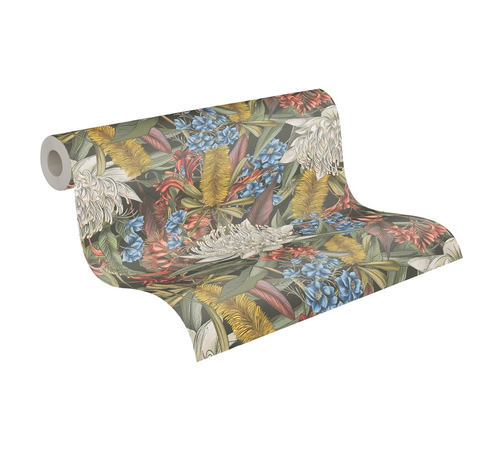 living walls Vliestapete »Drawn Into Nature Blumen-Tapete Mustertapete Pflanzen Natur« matt strukturiert Vliestapete Blümchen für Schlafzimmer Küche Wohnzimmer Blumen Design