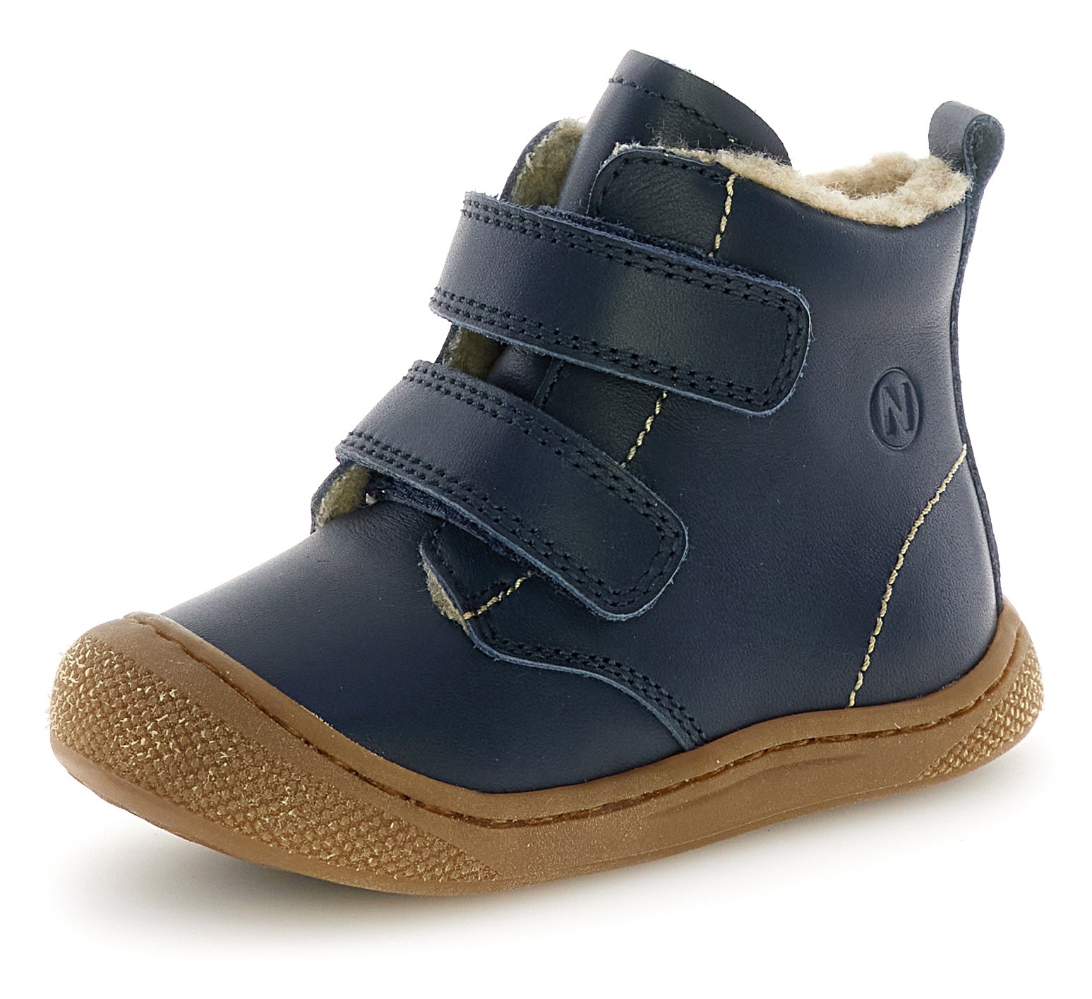 Naturino Lauflernschuh "Bubble Wide" Klettstiefel mit Wollfutter, Größenschablone zum Download