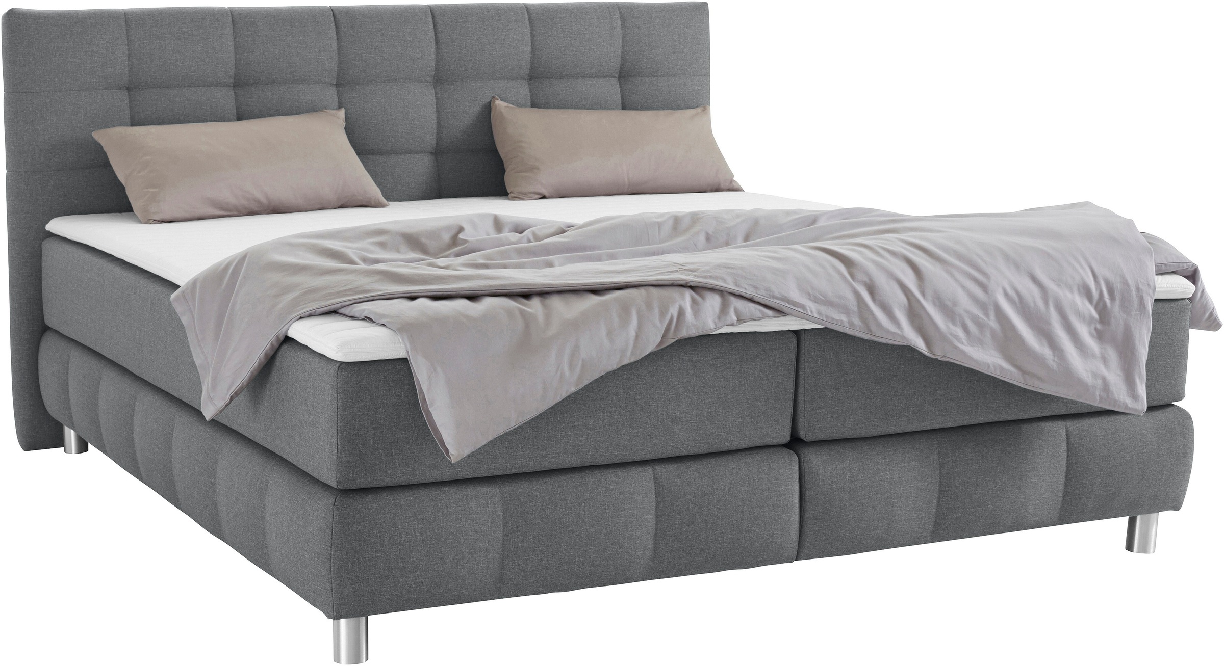 Home affaire Boxspringbett "Salo" incl. Topper, 6 Breiten, 2 Härtegrade, TF günstig online kaufen