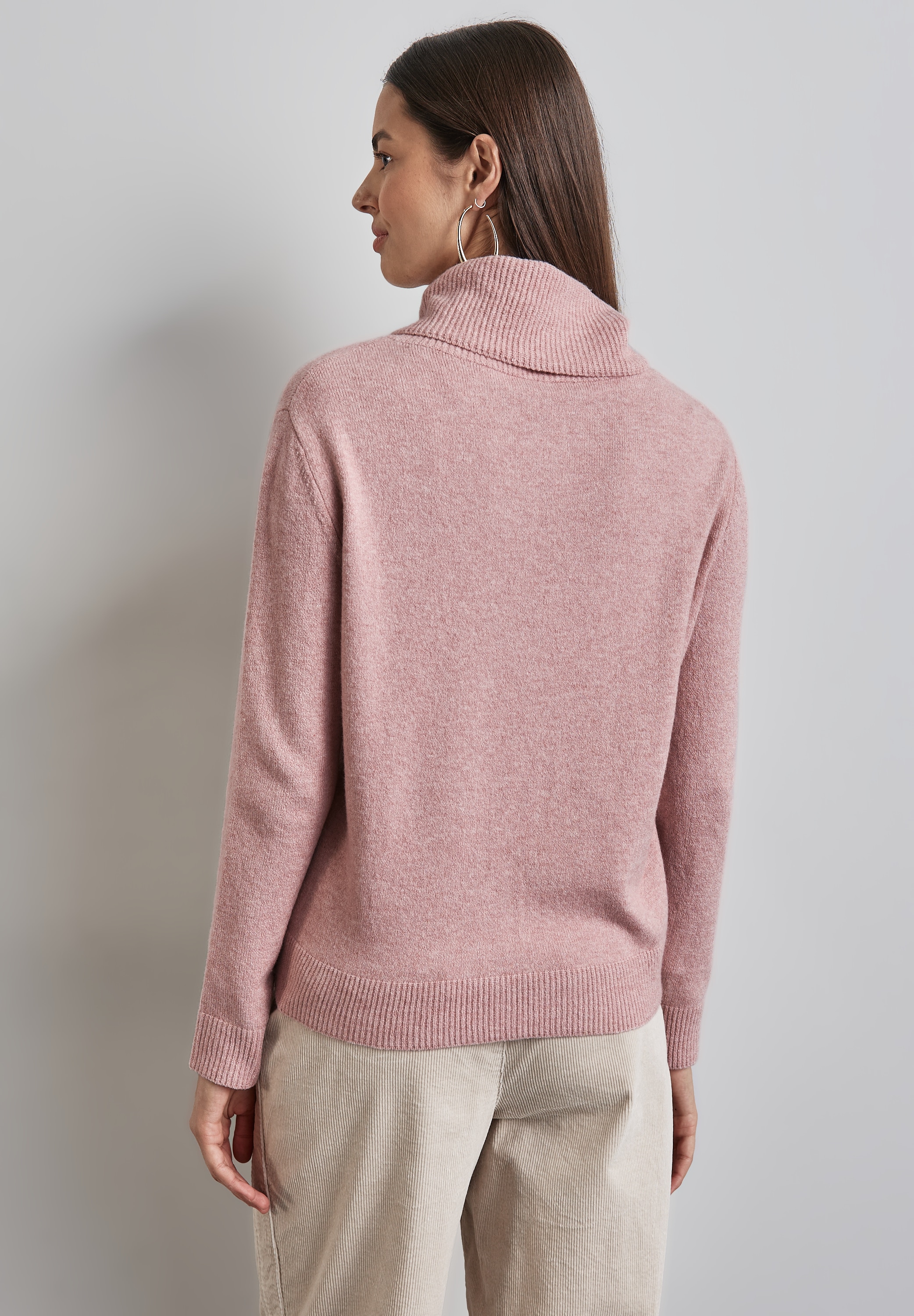 STREET ONE Rollkragenpullover, im soften Baumwoll-Mix