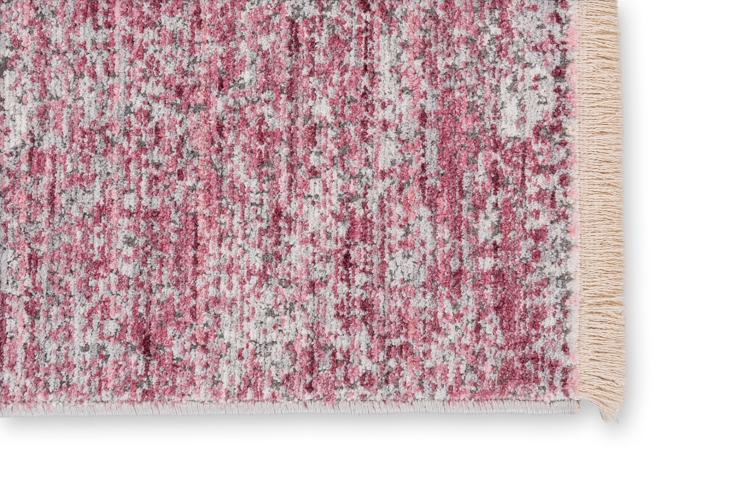 SCHÖNER WOHNEN-Kollektion Teppich »Charme 240«, rechteckig, 6 mm Höhe, leichter Kurzflor, Fransen, Wohnzimmer