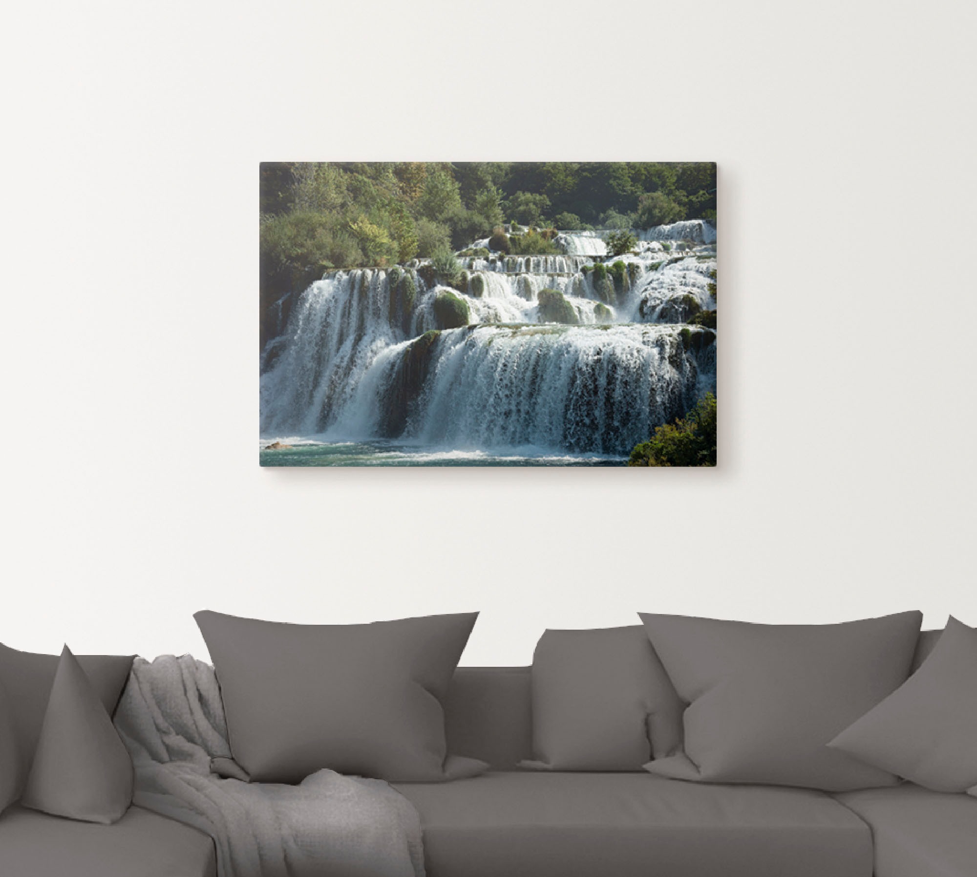 Artland Wandbild »Krka Wasserfälle«, Gewässer, (1 St.), als Leinwandbild, Poster in verschied. Größen