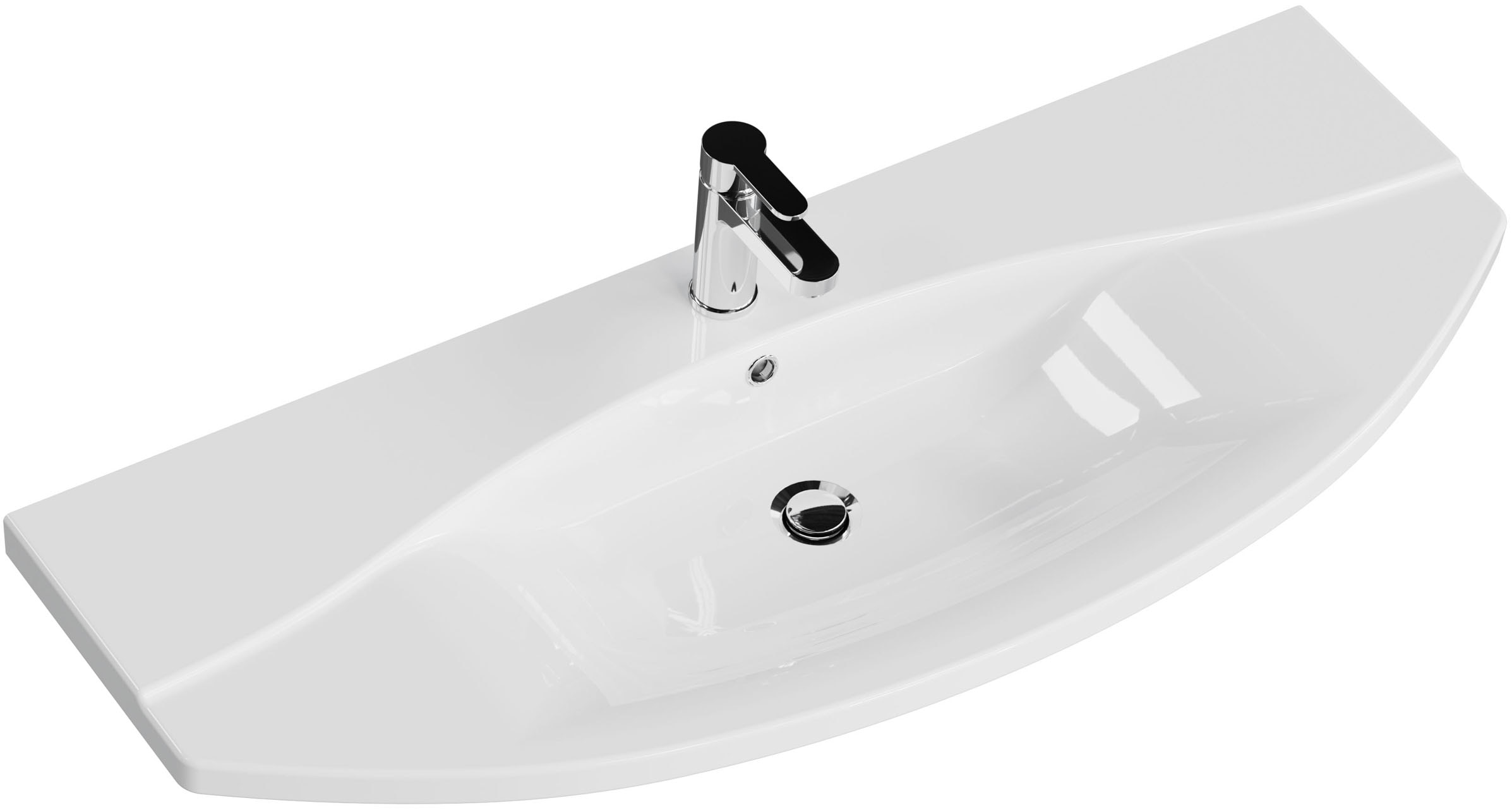 Saphir Badmöbel-Set »Serie 4010 2-teilig Keramik-Waschtisch mit LED-Spiegelschrank«, (Set), Badezimmer Set 122 cm breit, inkl. Türdämpfer, 5 Türen, 2 Schubladen