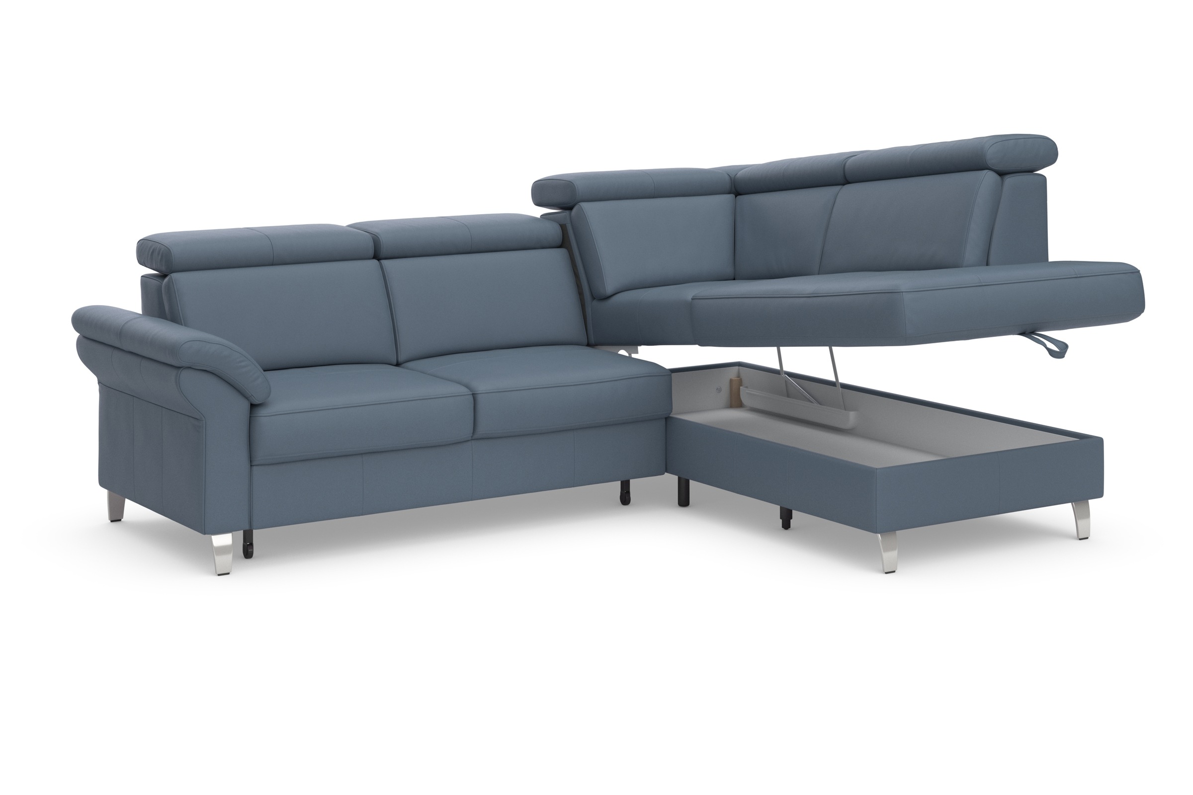 sit&more Ecksofa, inklusive Kopfteilverstellung, wahlweise mit Bettfunktion und Bettkasten