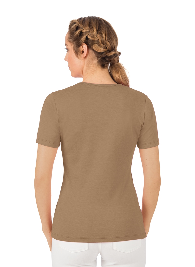 Trigema T-Shirt »TRIGEMA T-Shirt mit Kristallsteinen«, (1 tlg.)
