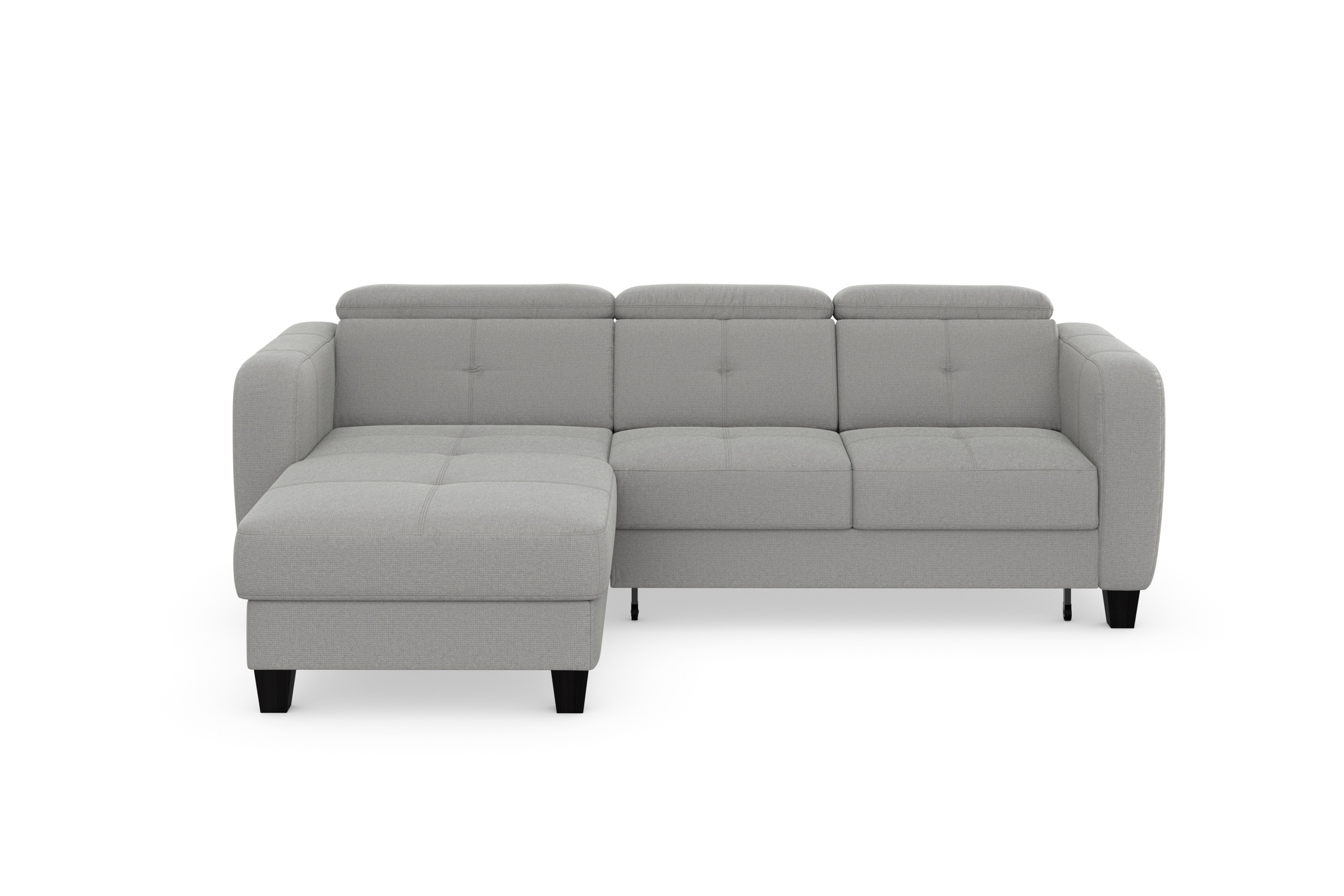 sit&more Ecksofa »Belluci L-Form«, inklusive Federkern, wahlweise mit Bettfunktion und Bettkasten