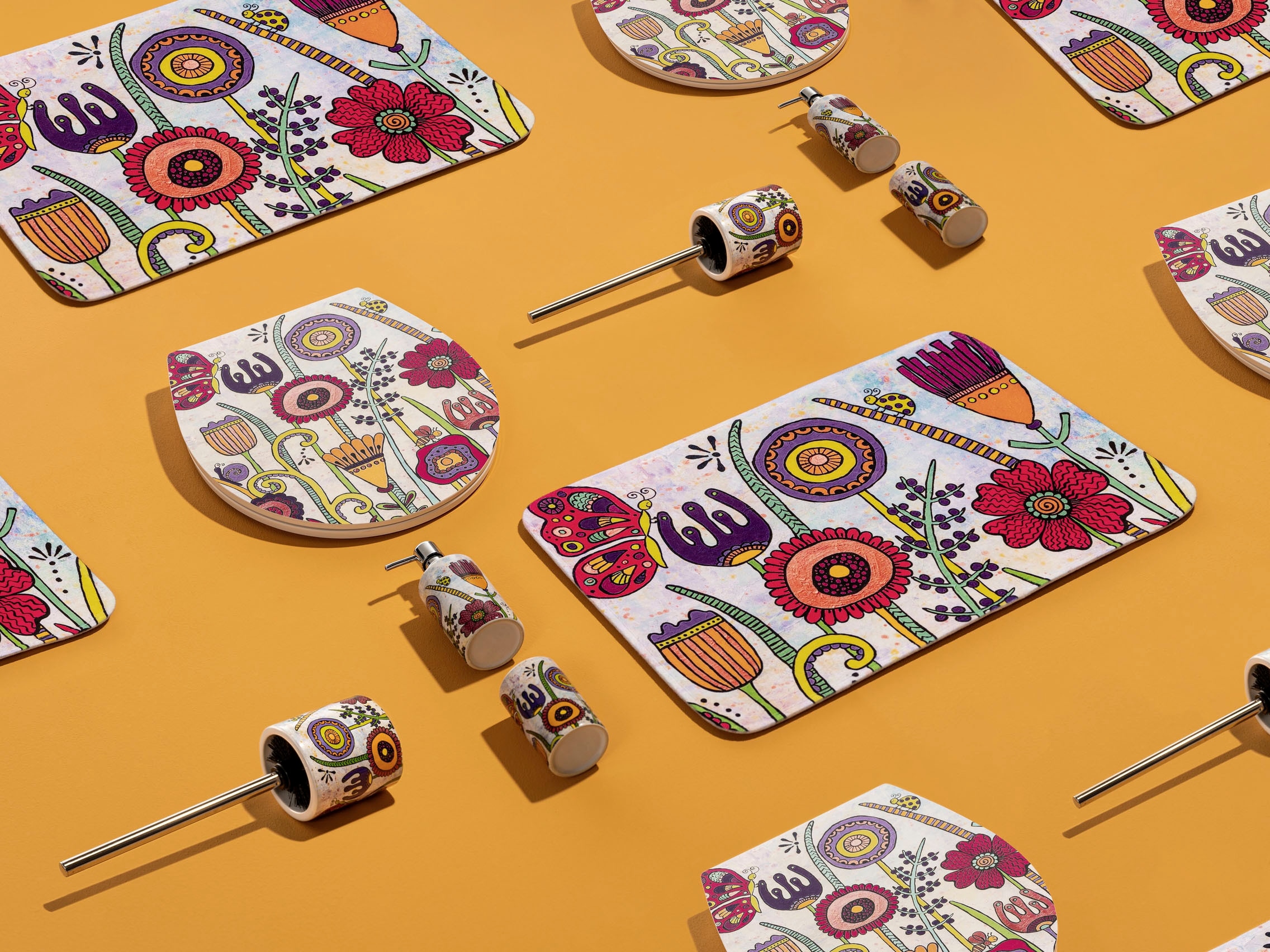 WENKO Seifenspender »Rollin'Art Full Bloom«, aus hochwertiger Keramik
