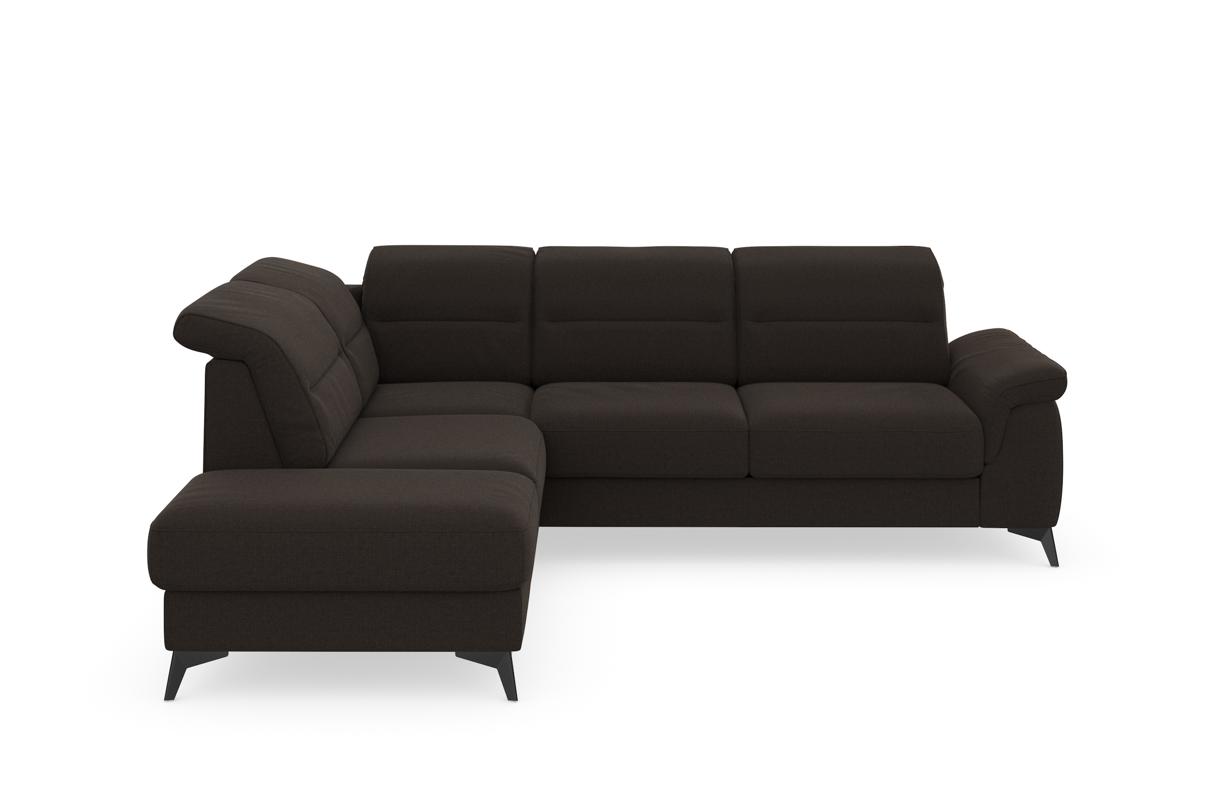 sit&more Ecksofa »Sinatra L-Form«, mit Ottomane, optional mit Kopfteilverstellung und Armteilfunktion