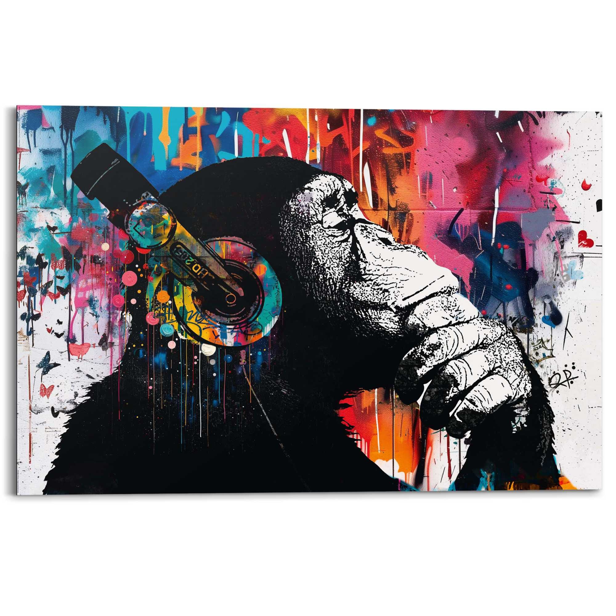 Reinders! Deco-Panel »Spür den Beat« 1 Stk. tlg. Teenager Zimmer - Mehrfarbig - MDF - Street Art - 90x60 cm