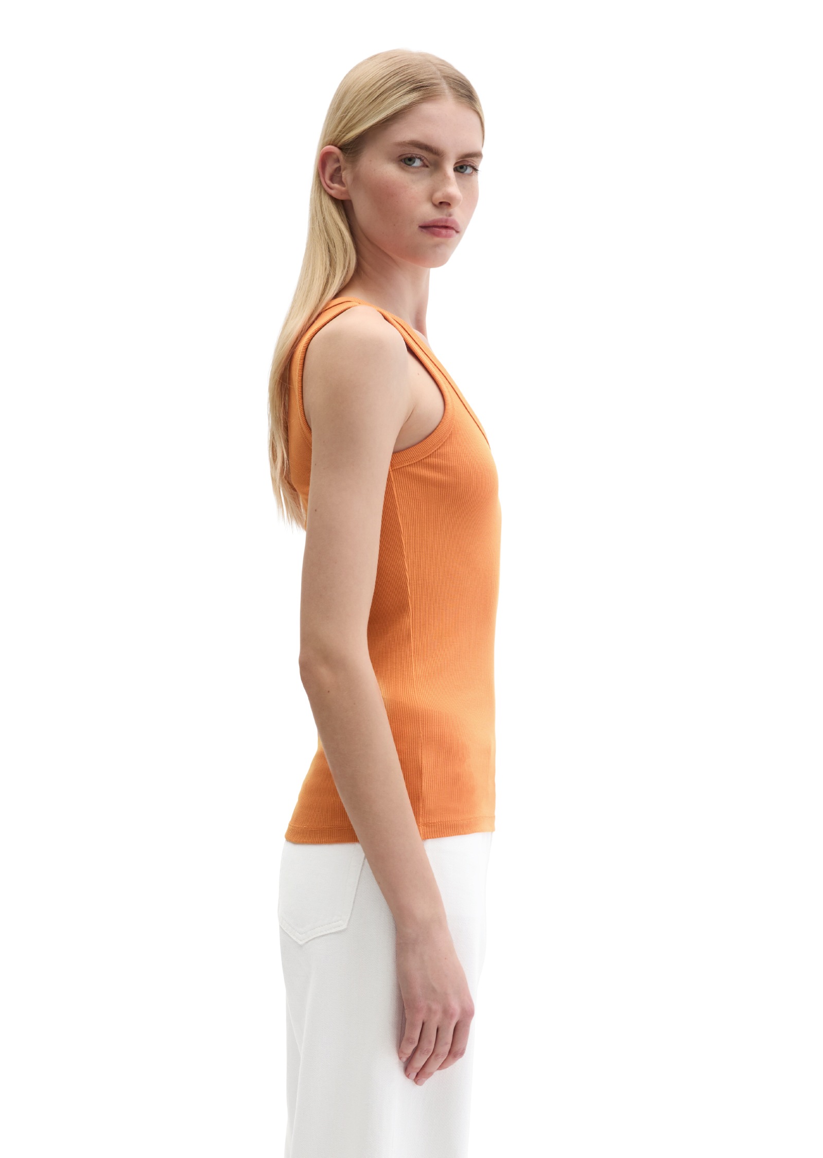 Marc O'Polo T-Shirt »aus elastischem Rippjersey«