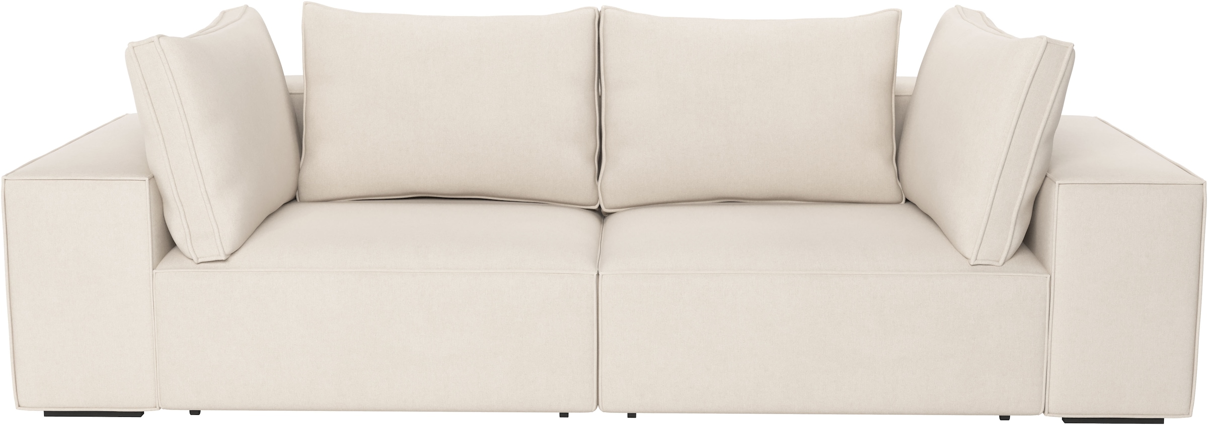 OTTO home Big-Sofa »Conor XL, B: 268cm, Liegefläche: 138 x 194 cm, in Cord und Velours« Schlafsofa mit Schlaffunktion und Bettkasten