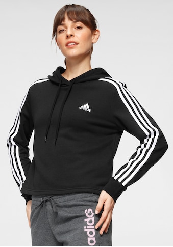 Kapuzensweatshirt »ESSENTIALS 3-STREIFEN CROPPED HOODIE«