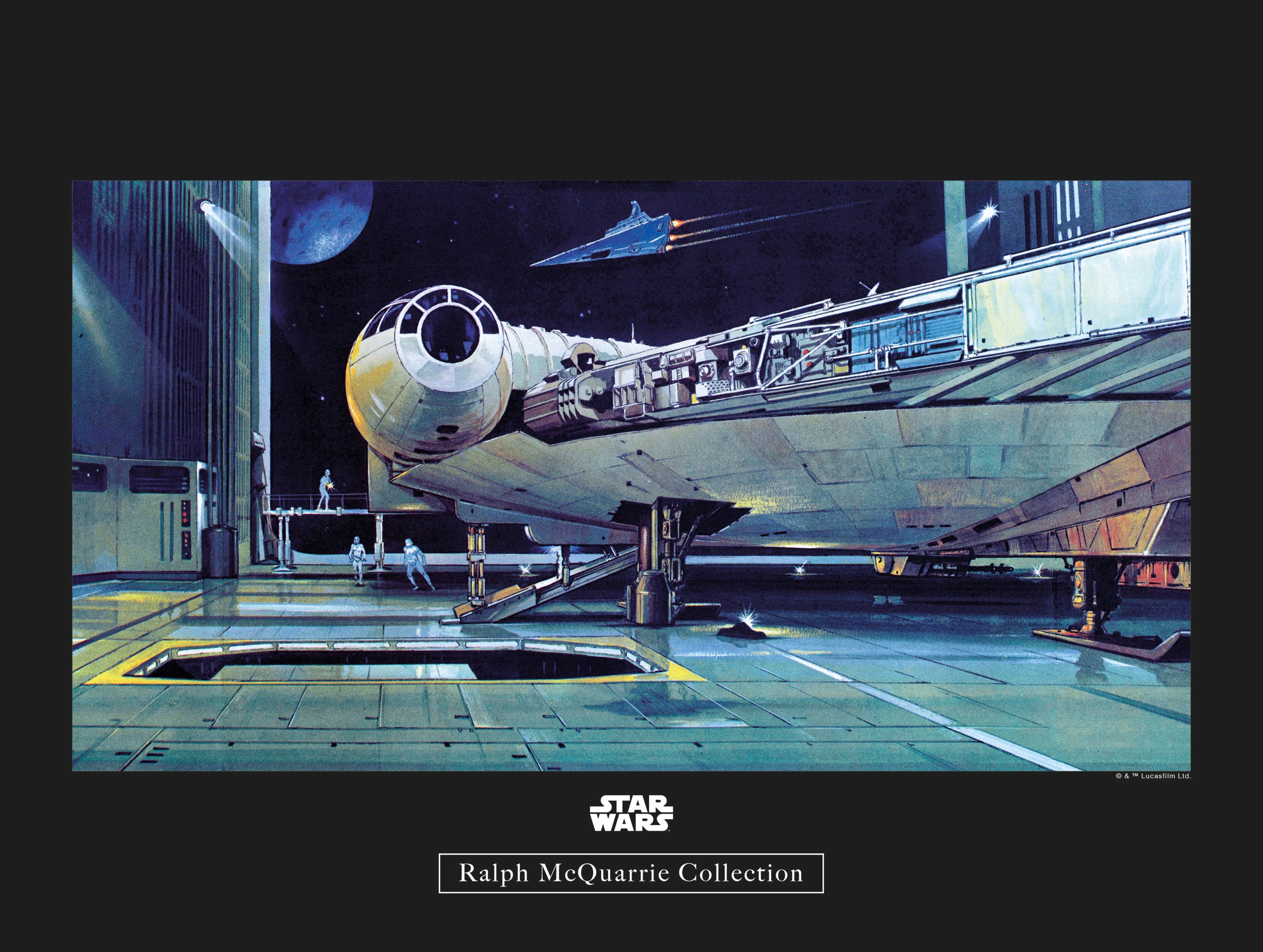 Poster »Star Wars Classic RMQ Falcon Hangar«, Star Wars, (1 St.), Kinderzimmer,...