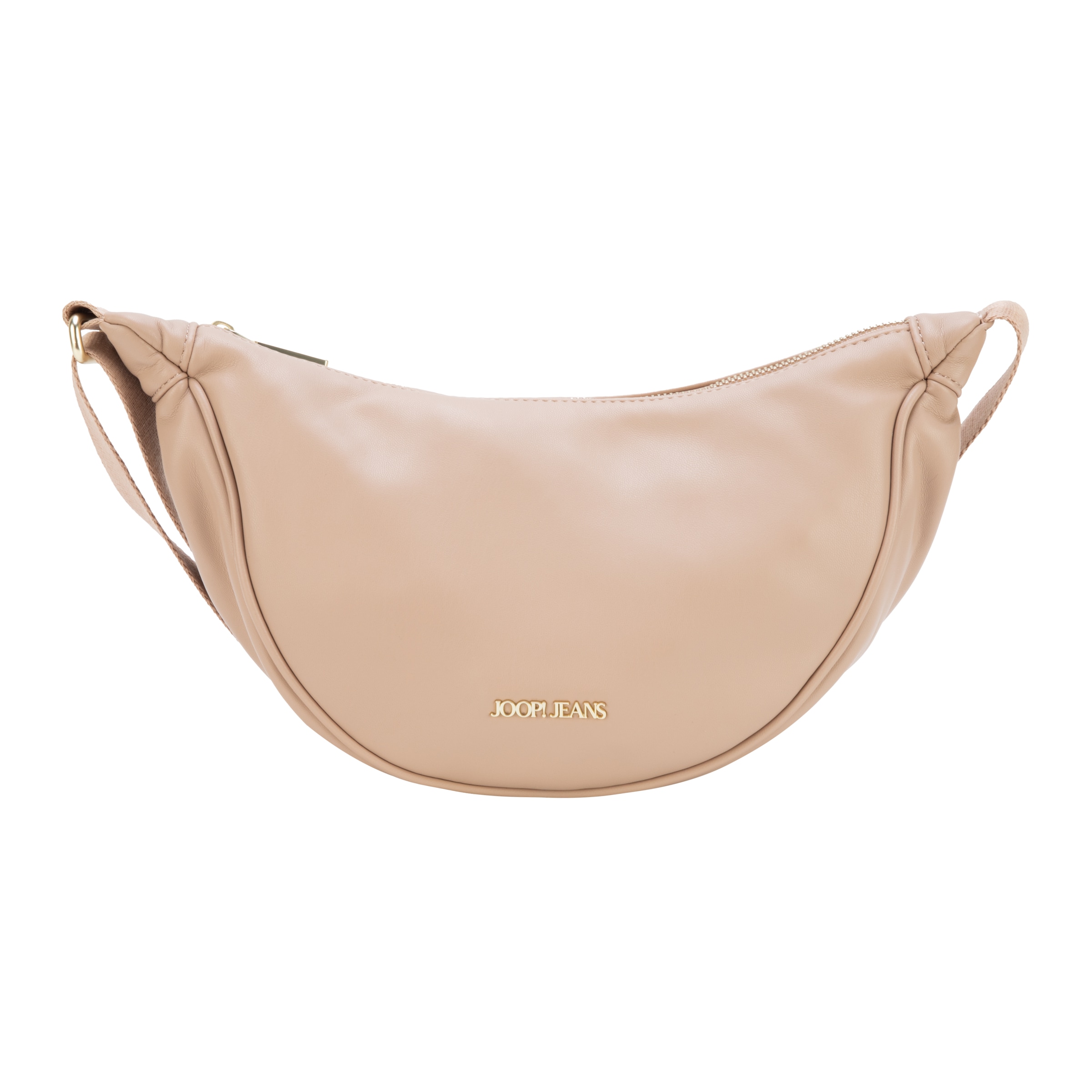 Schultertasche JOOP JEANS "cuore ivy shoulderbag shz", Damen, Gr. B/H/T: 29cm x 17cm x 10cm, taupe, Lederimitat, Taschen Schultertasche, Damen Umhängetasche mit Logo-Emblem