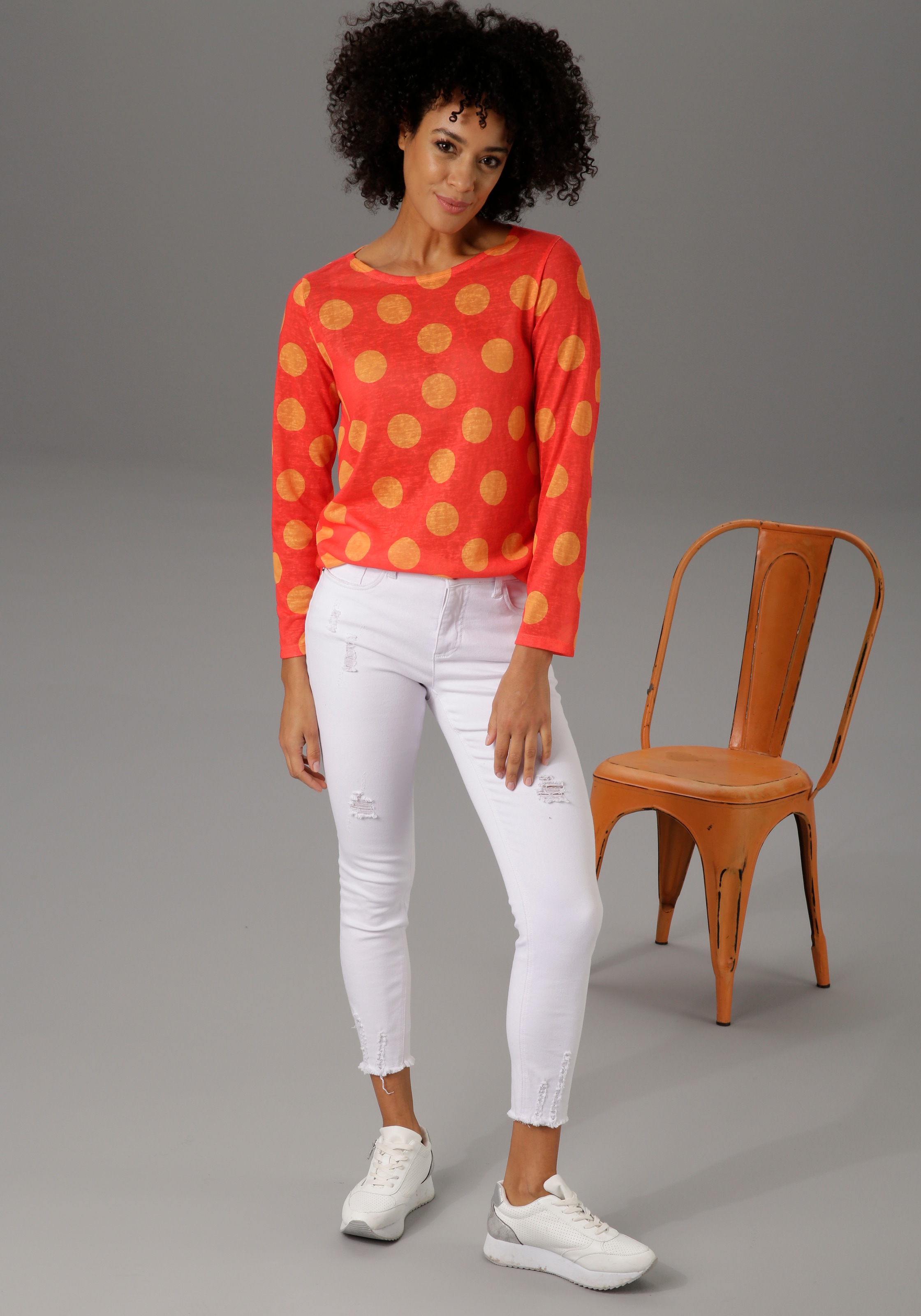 Aniston CASUAL Langarmshirt, für mit bestellen | BAUR Punkten