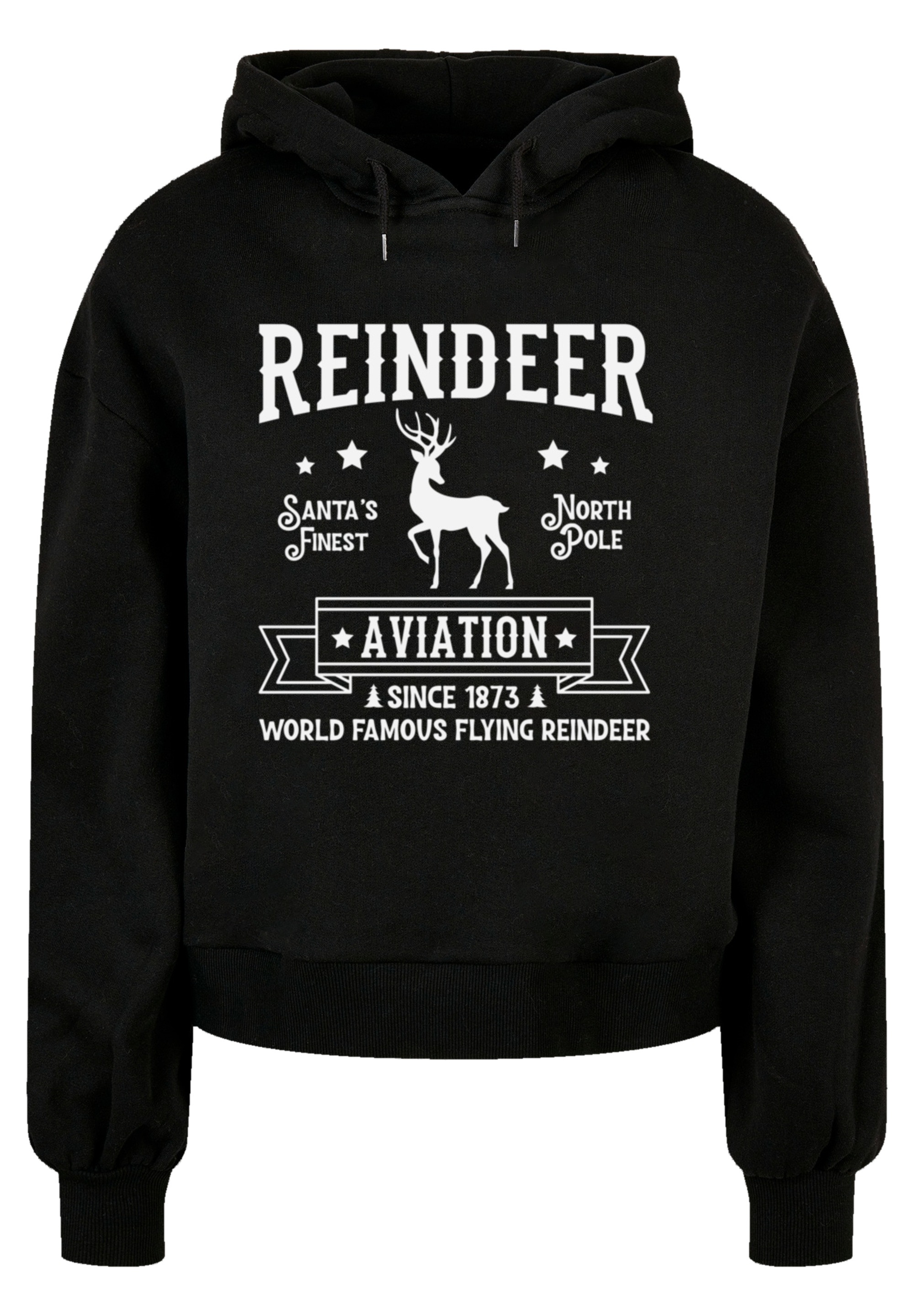 F4NT4STIC Kapuzenpullover »Reindeer Aviation Retro Weihnachten Sign«, Premium Qualität, Christmas Collection