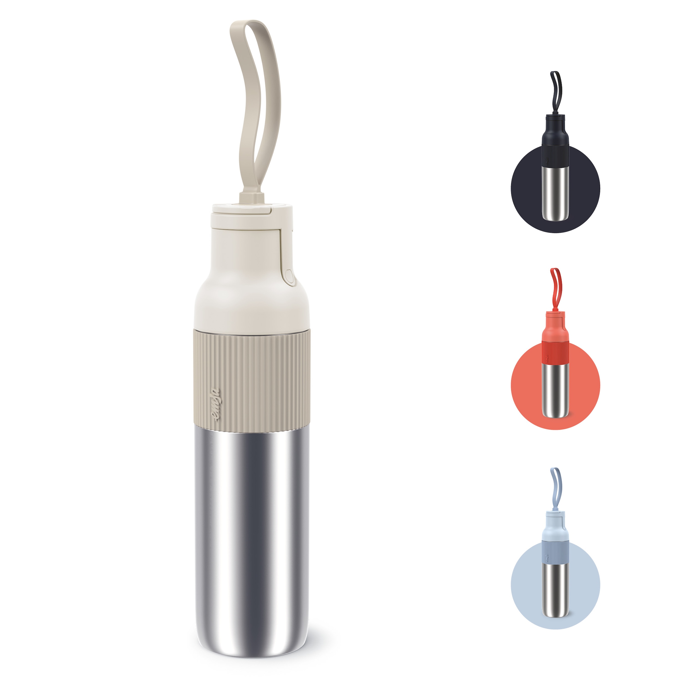 Emsa Isolierflasche »beYou Flip« mit Flip-Verschluss und Trageband, 100% dicht, spülmaschinengeeignet