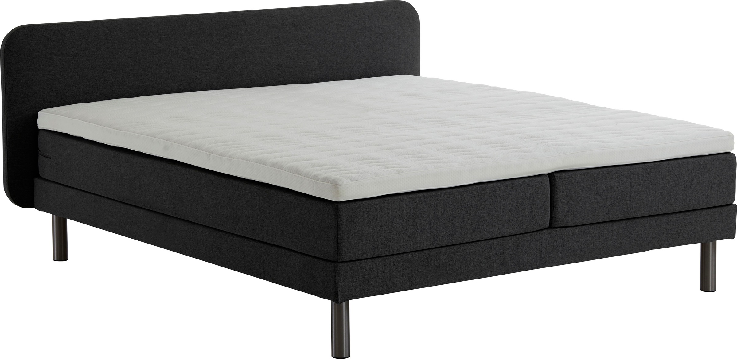 ATLANTIC home collection Boxspringbett »Carola«, mit 7-Zonen-Taschen-Federkernmatratze und Komfortschaum-Topper