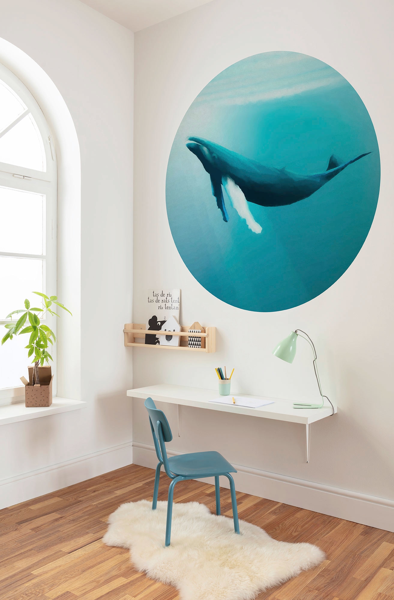 Komar Fototapete »Whale Watching«, 125x125 cm (Breite x Höhe), rund und  selbstklebend per Rechnung | BAUR