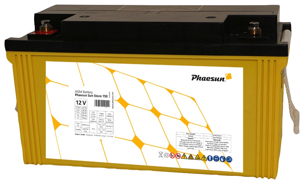 Phaesun Solarakkus "AGM Sun Store 150", 12 V