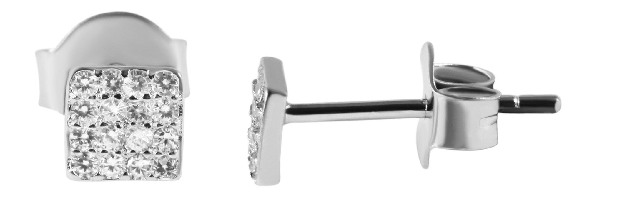 Adelia´s Paar Ohrhänger "Damen Ohrringe – Ohrstecker aus 925 Silber mit Zir günstig online kaufen