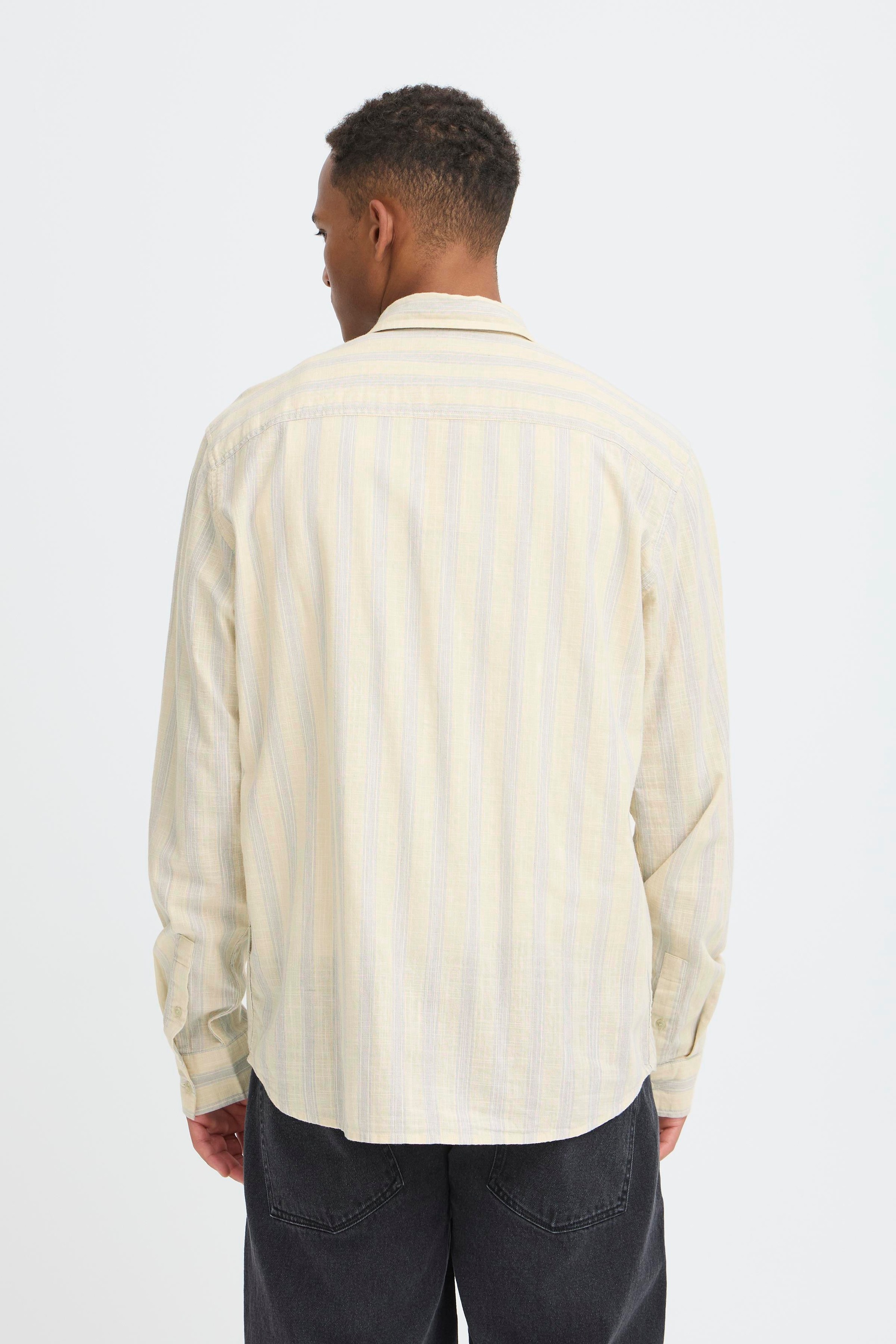 Blend Langarmhemd "BHDARIS SLUB STRIPE" günstig online kaufen