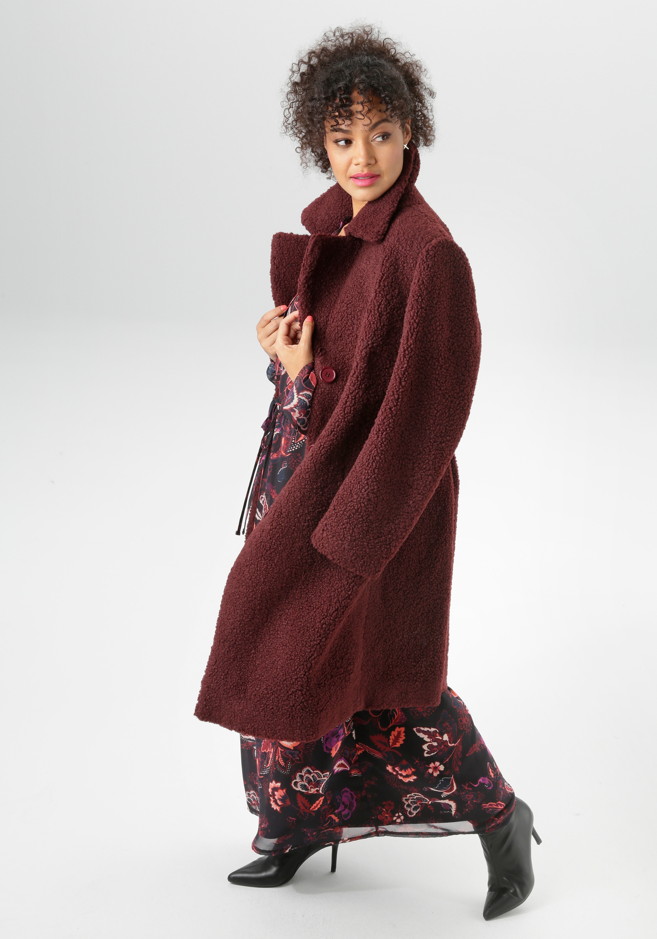 Aniston PLUS Fellimitatjacke in Plüsch-Optik günstig online kaufen