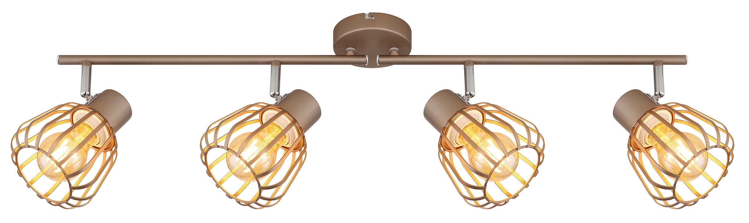 GLOBO LIGHTING Deckenstrahler »OLIN« E27 1 Stk. Strahler kaffeefarben, schwenkbar, modern & flexibel