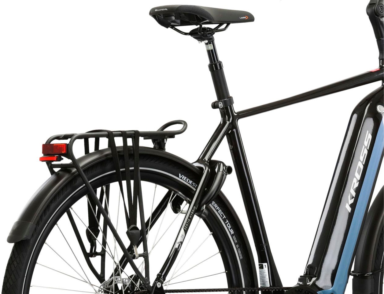 Kross E-Bike »E-Citybike Sentio Hybrid 7.0 28 Zoll schwarz«, 8 Gang, Shimano, ALFINE, Mittelmotor 250 W