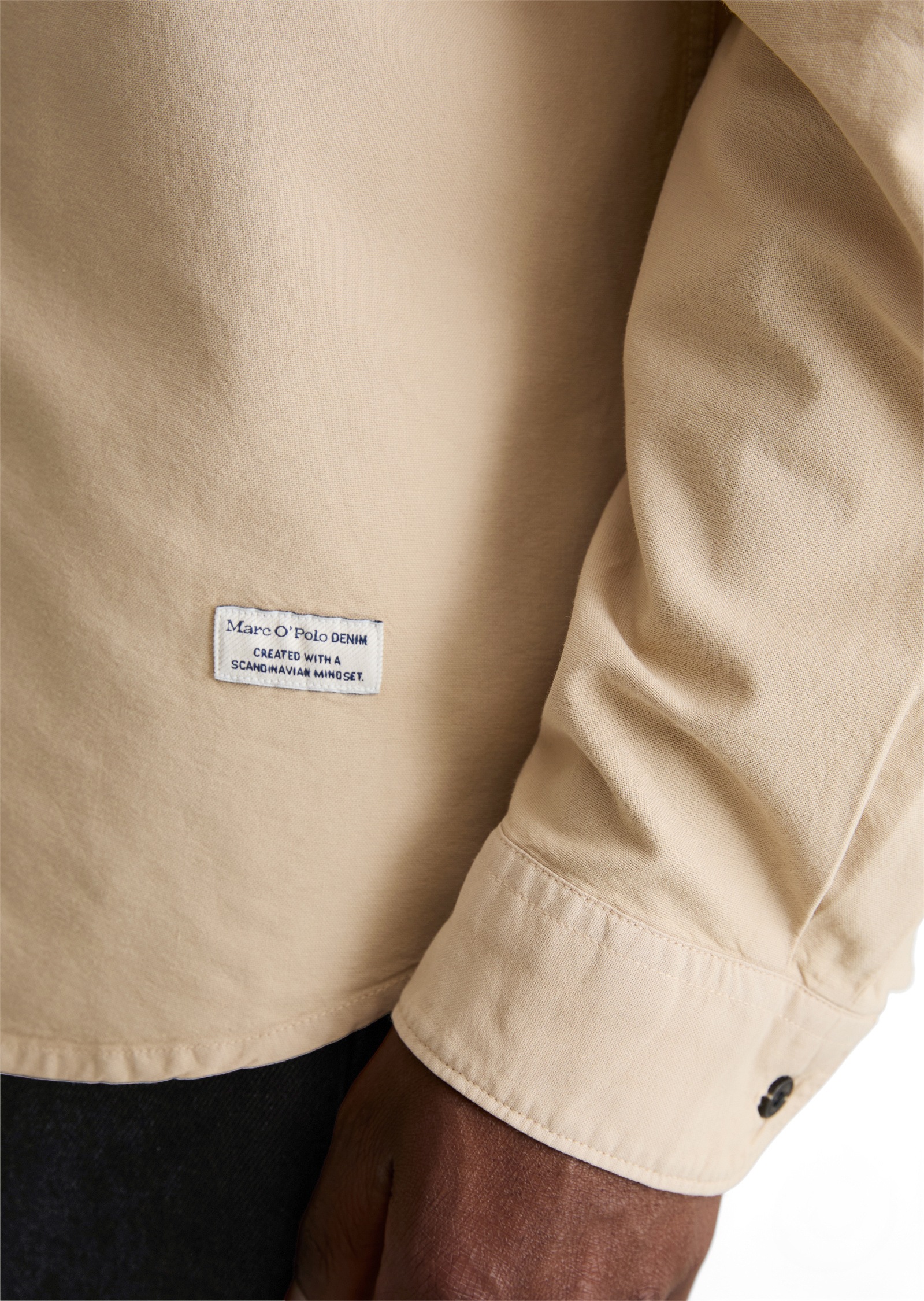 Marc O'Polo DENIM Langarmhemd »mit Stehkragen«