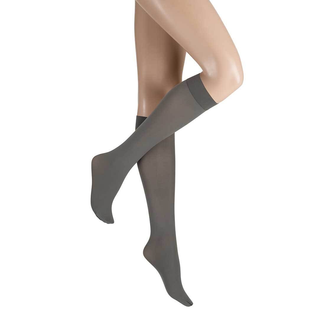 KUNERT Damen Feinkniestrümpfe "Kniestrumpf Fresh Up 10", Gr. 39, beige, Obermaterial: 83% Polyamid PA. 17% Elasthan EL., Socken