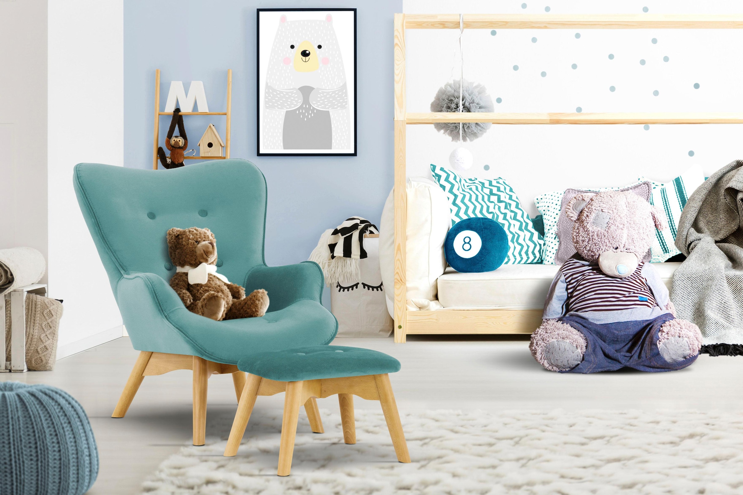 Home affaire Sessel "Duca Mini" in kleiner Ausführung für Kinder günstig online kaufen