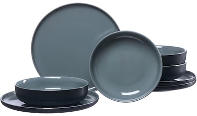 Tafelservice »Teller Set, Geschirr-Set Jasper«, (Set, 8 tlg.)