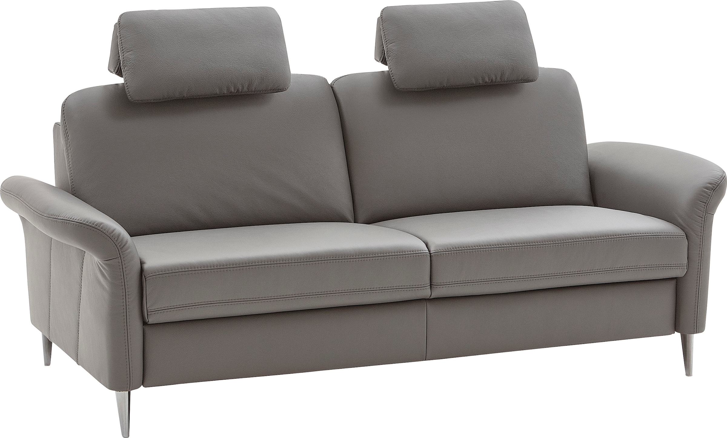 Die PlanBar 3-Sitzer "PN-EM23187, mit Kopfstützen" aus Echtleder, mit Feder günstig online kaufen