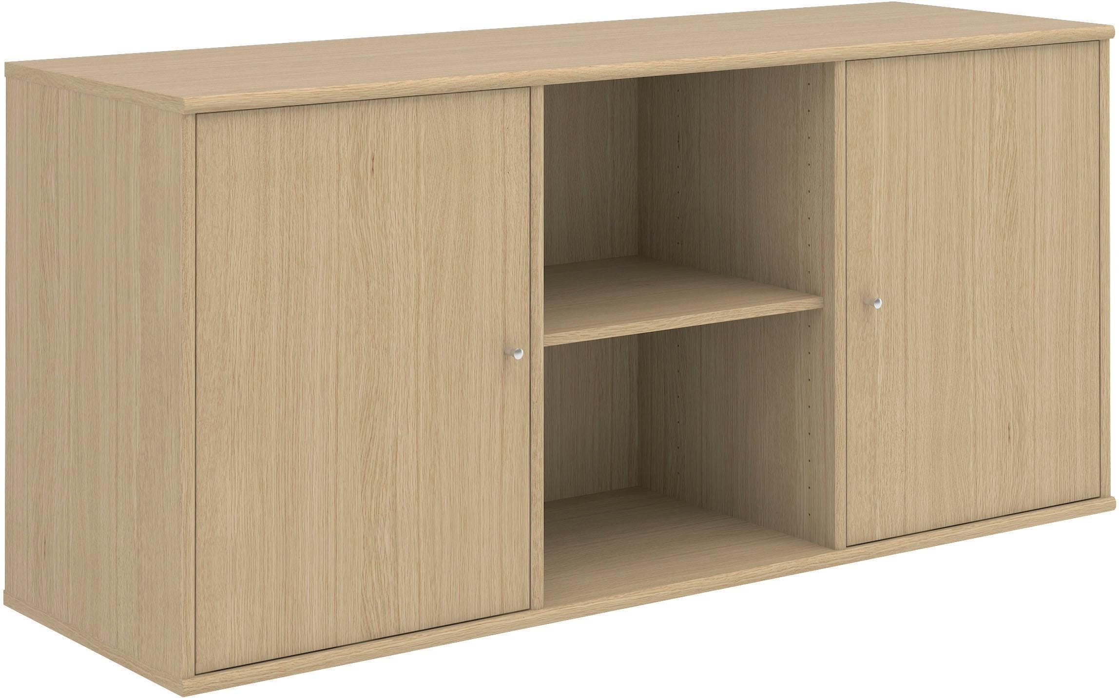 Hammel Furniture Sideboard »Mistral, Hochwertig Schrank, hängend/stehend montierbar«, mit zwei Türen, B: 133 cm, anpassungsbar Designmöbel