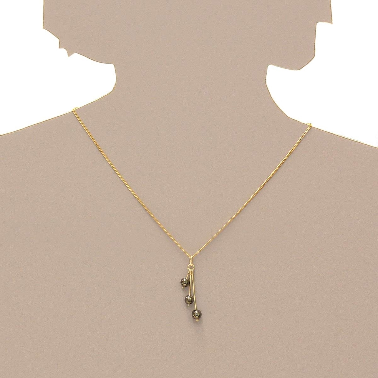 OSTSEE-SCHMUCK Kettenanhänger »Ostsee-Schmuck Anhänger Kugel 6 mm Hämatit«, (1 tlg.)